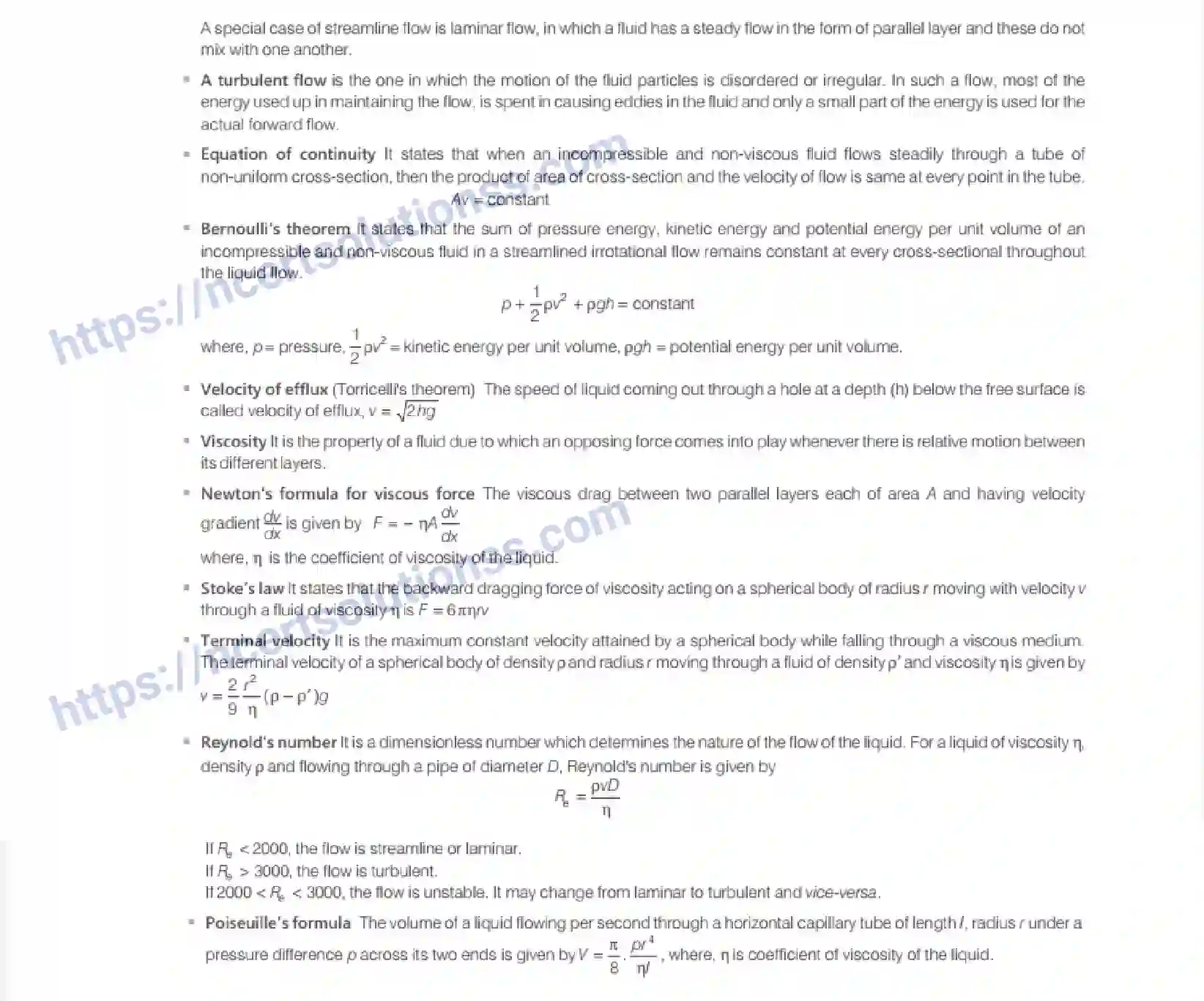 NCERT-Notes-Class-11-Physics-Mechanical-Properties-Of-Fluids-311-page-45