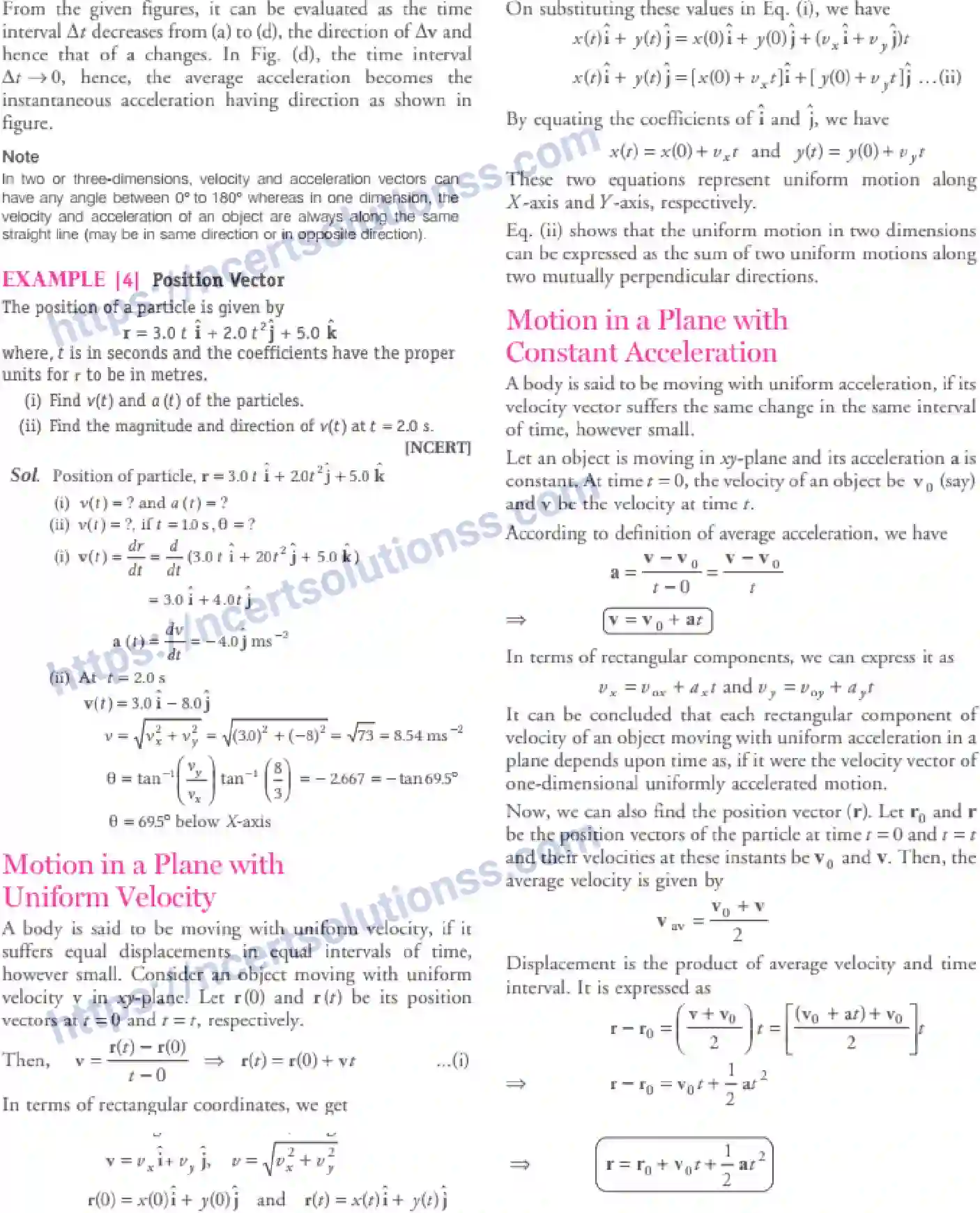 NCERT-Notes-Class-11-Physics-Motion-In-A-Plane-305-page-26