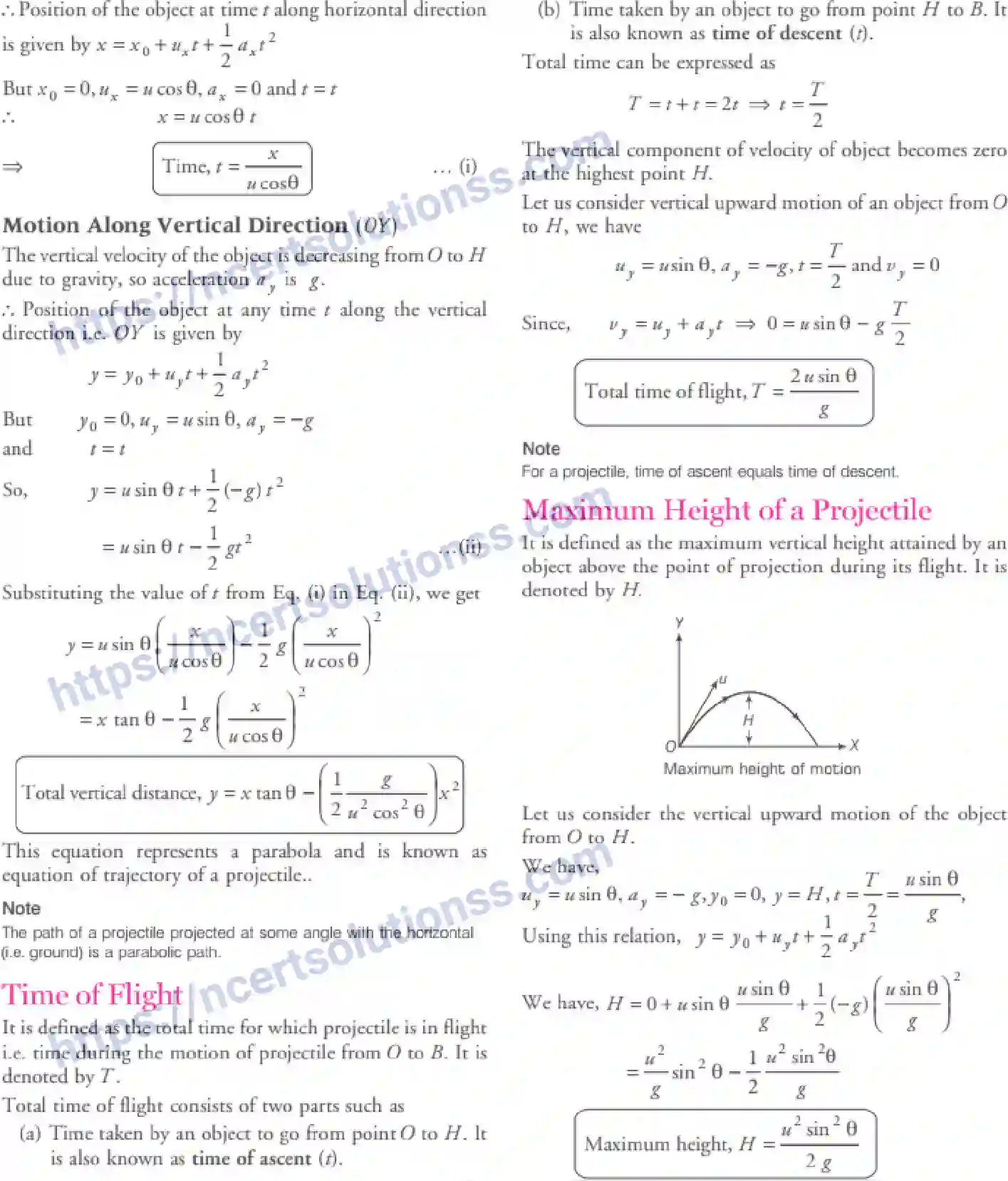 NCERT-Notes-Class-11-Physics-Motion-In-A-Plane-305-page-28
