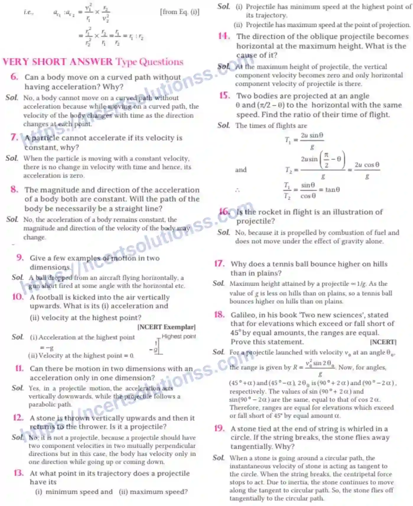 NCERT-Notes-Class-11-Physics-Motion-In-A-Plane-305-page-34