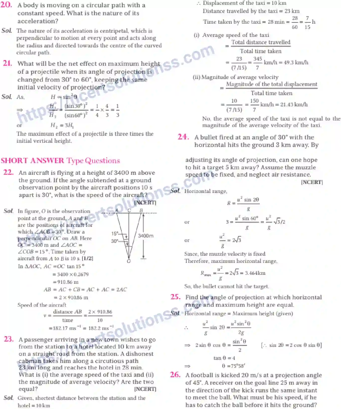 NCERT-Notes-Class-11-Physics-Motion-In-A-Plane-305-page-35
