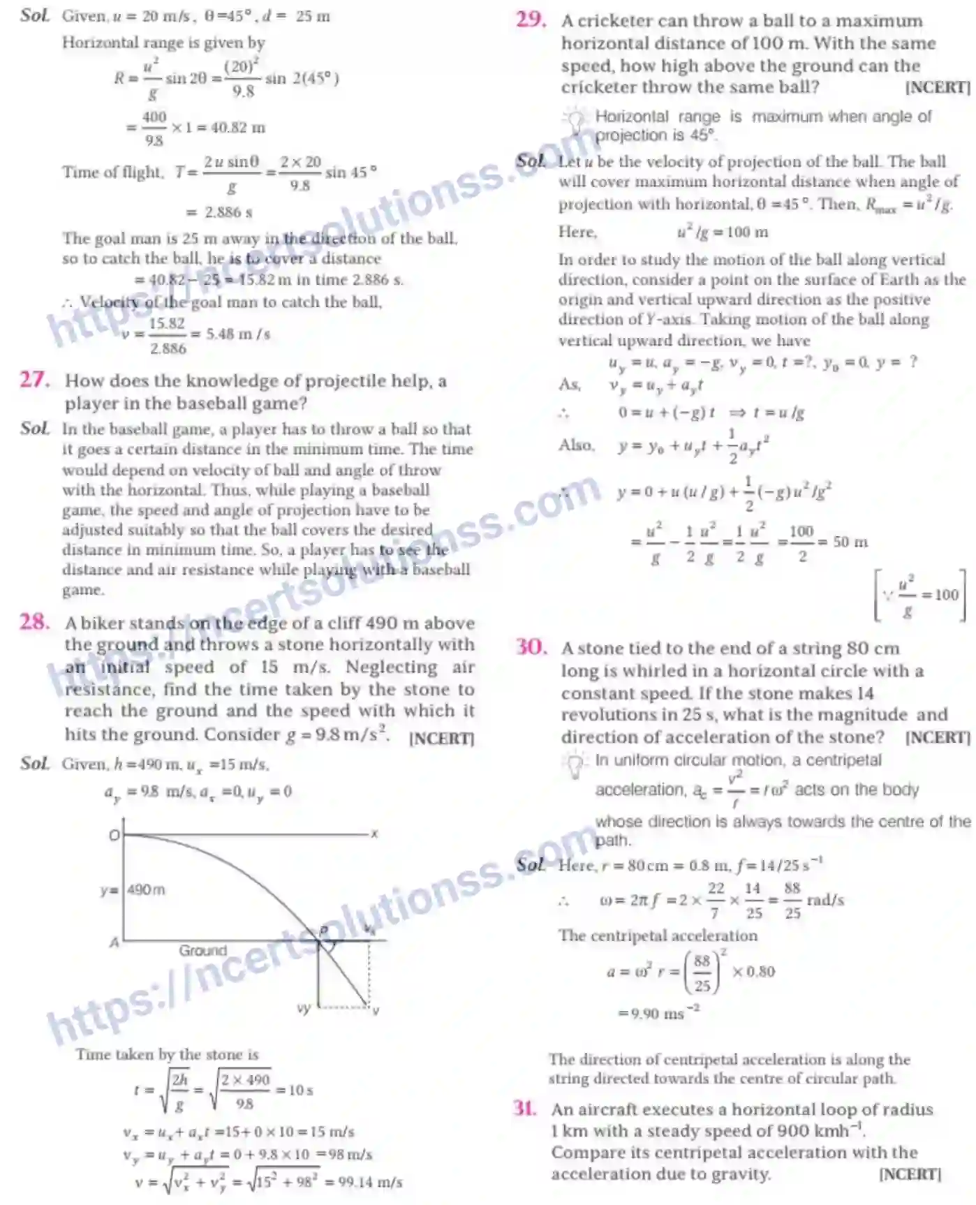 NCERT-Notes-Class-11-Physics-Motion-In-A-Plane-305-page-36
