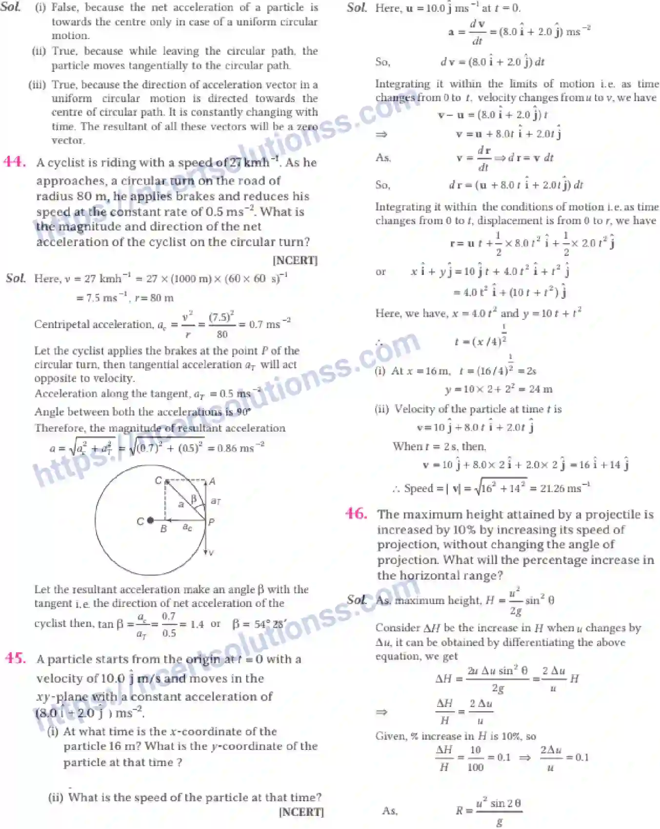 NCERT-Notes-Class-11-Physics-Motion-In-A-Plane-305-page-40