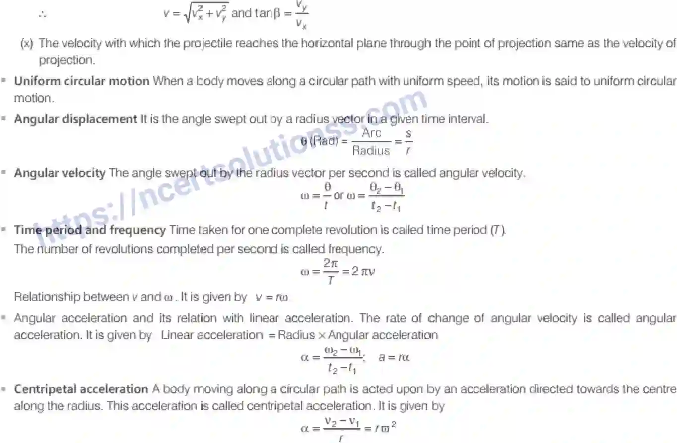 NCERT-Notes-Class-11-Physics-Motion-In-A-Plane-305-page-47