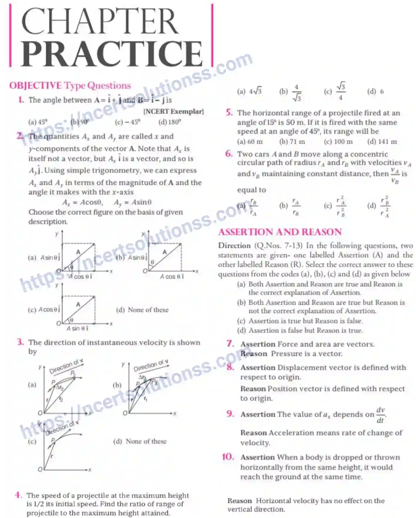NCERT-Notes-Class-11-Physics-Motion-In-A-Plane-305-page-48