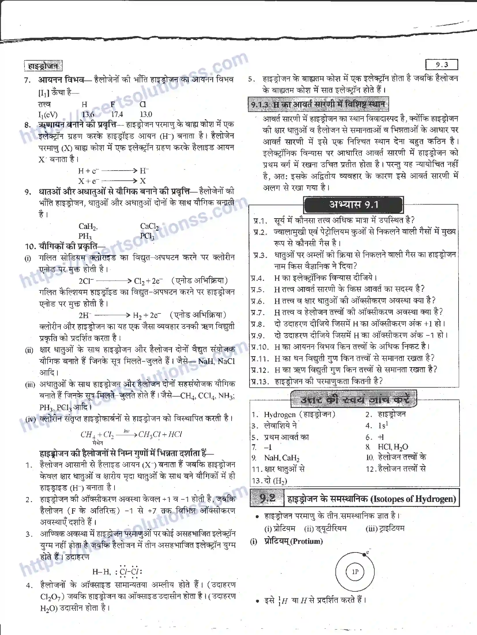 NCERT-Notes-Class-11-रसायन-विज्ञान-हाइड्रोजन-1275-page-3