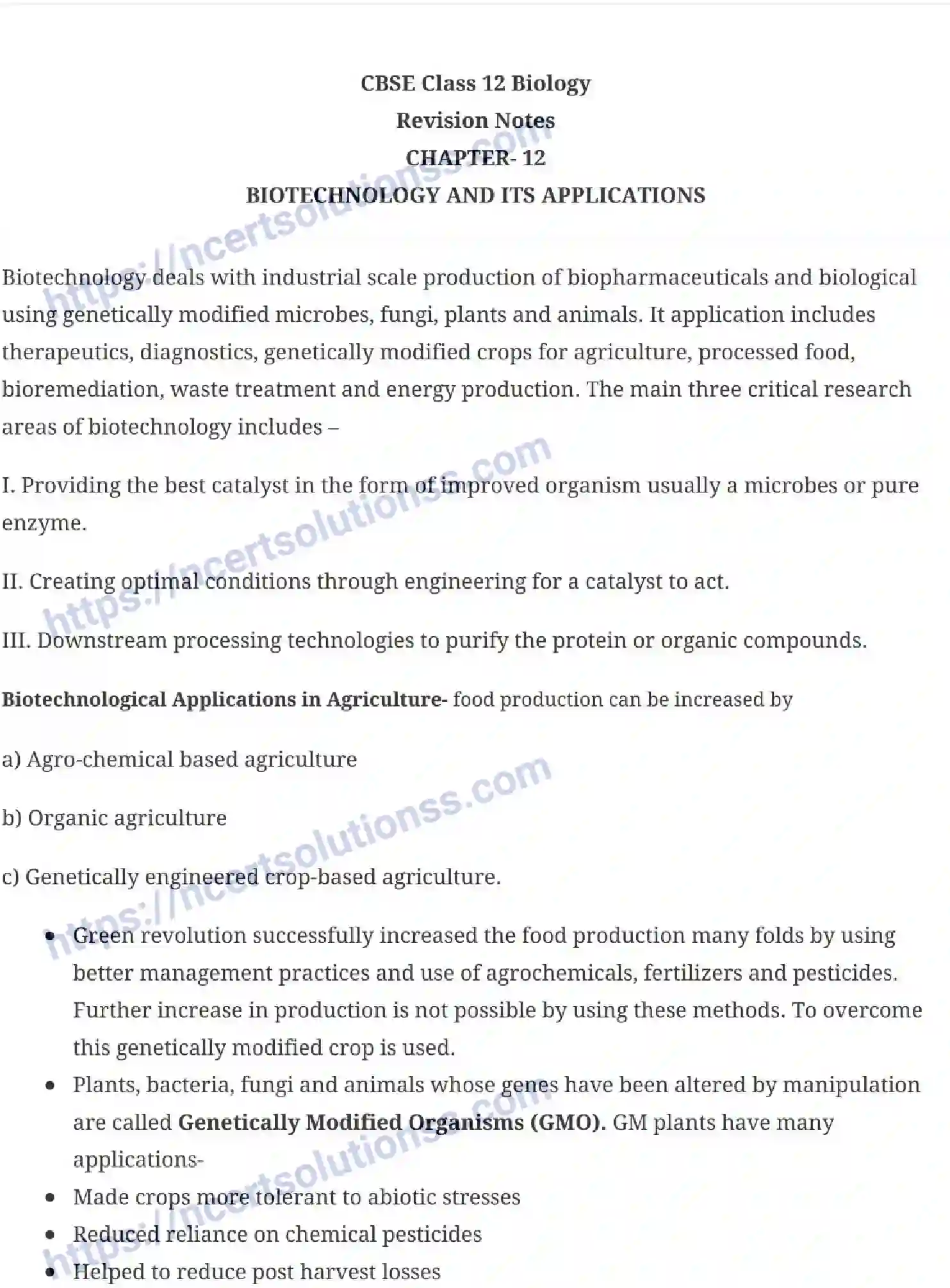 NCERT-Notes-Class-12-Biology-Biotechnology-and-Its-Applications-25-page-1