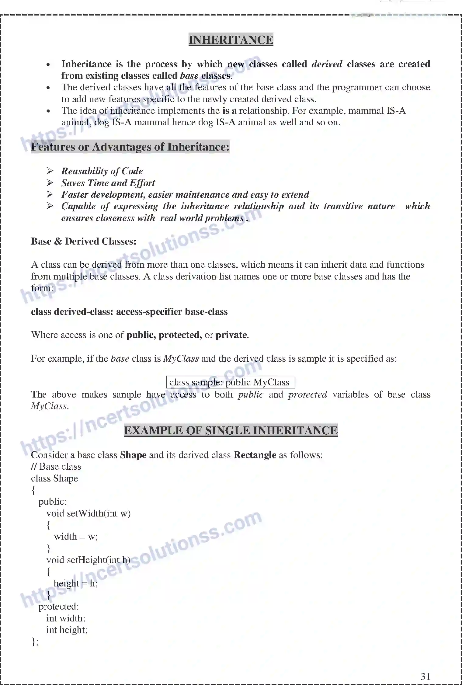 NCERT-Notes-Class-12-Computer-Science-Basic-Concepts-of-OOP-Classes-and-Objects-159-page-16