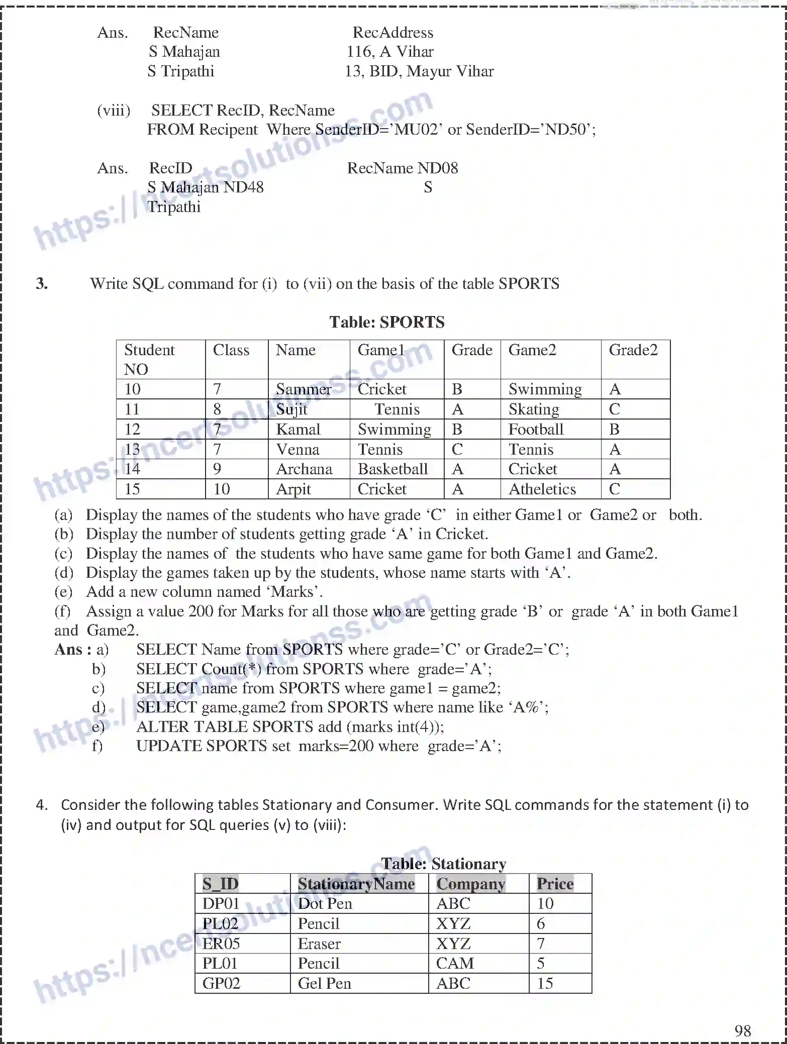 NCERT-Notes-Class-12-Computer-Science-Database-and-SQL-164-page-12