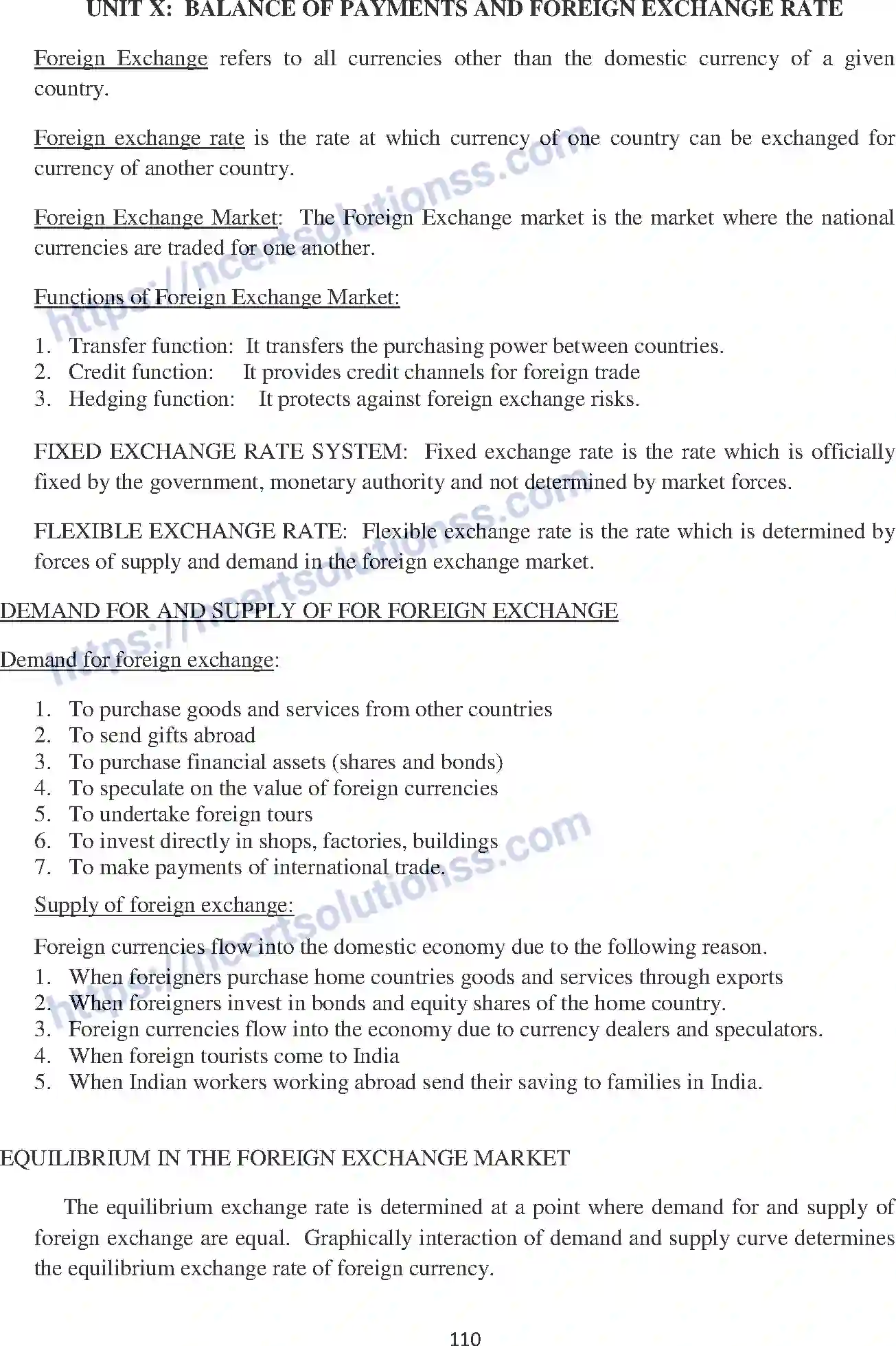 NCERT-Notes-Class-12-Economics-Balance-of-Payment-and-Foreign-Exchange-102-page-1