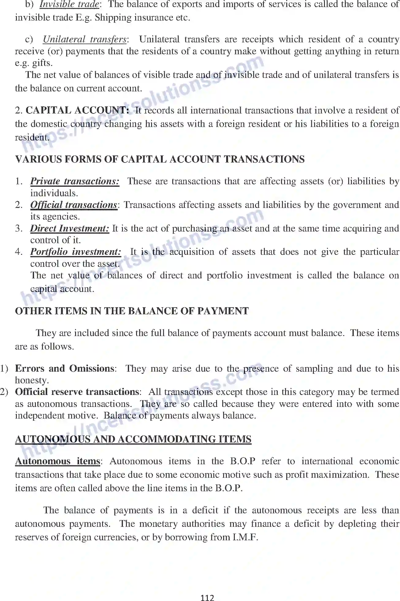NCERT-Notes-Class-12-Economics-Balance-of-Payment-and-Foreign-Exchange-102-page-3