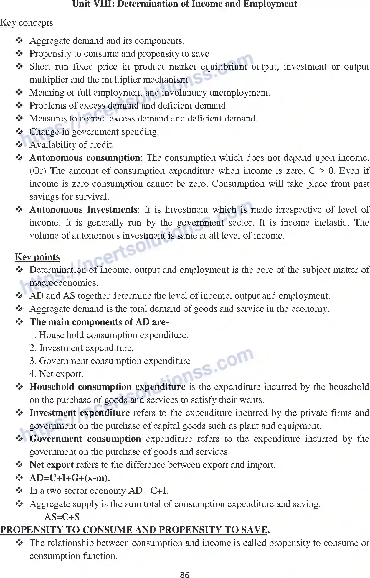 NCERT-Notes-Class-12-Economics-Determination-of-Income-and-Employment-104-page-1