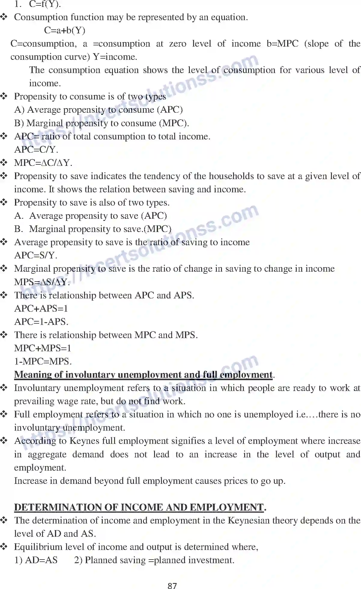 NCERT-Notes-Class-12-Economics-Determination-of-Income-and-Employment-104-page-2