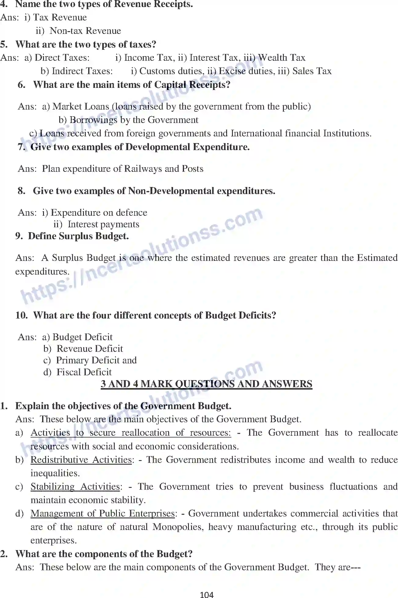 NCERT-Notes-Class-12-Economics-Government-Budget-and-the-Economy-106-page-2