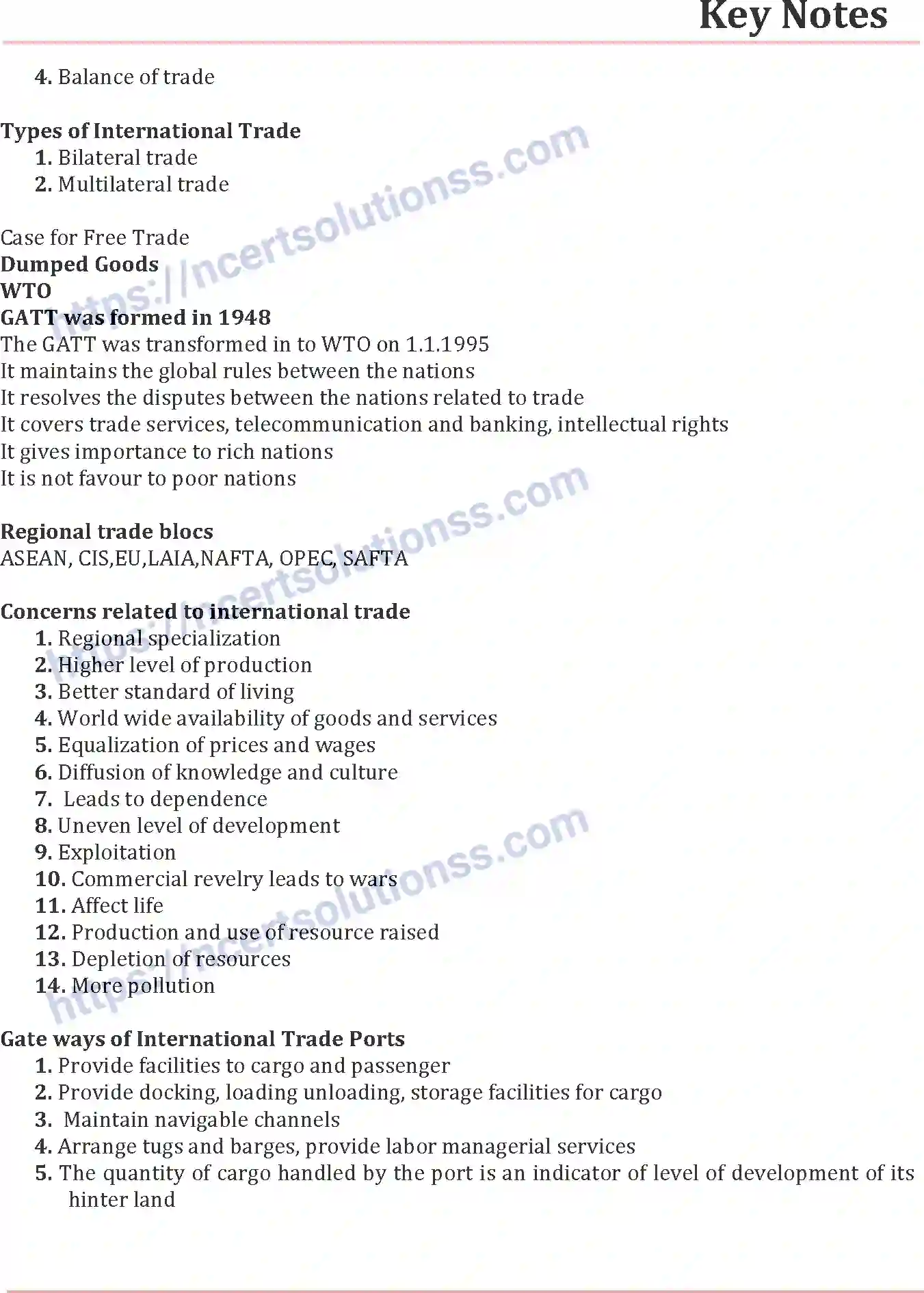 NCERT-Notes-Class-12-Geography-International-Trade-175-page-2
