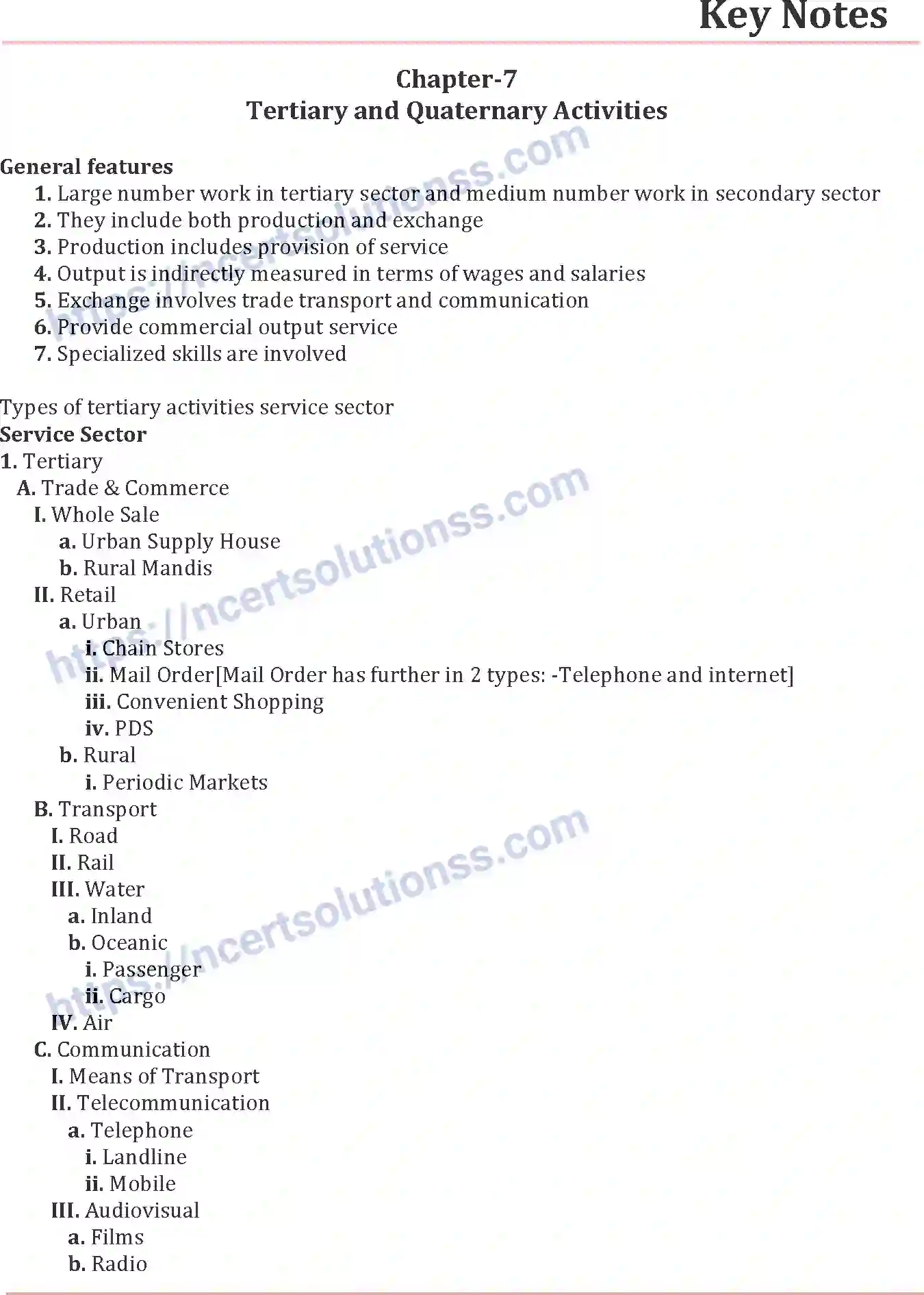 NCERT-Notes-Class-12-Geography-Tertiary-and-Quaternary-Activities-173-page-1