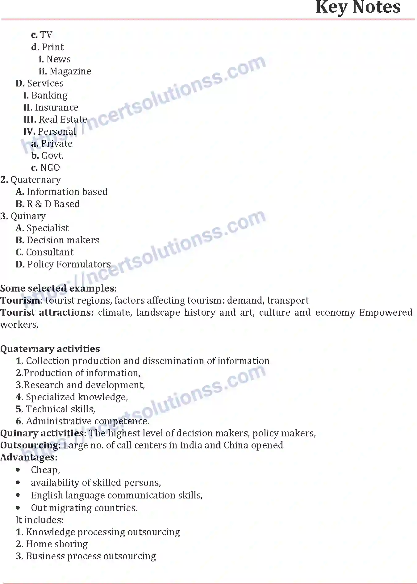 NCERT-Notes-Class-12-Geography-Tertiary-and-Quaternary-Activities-173-page-2