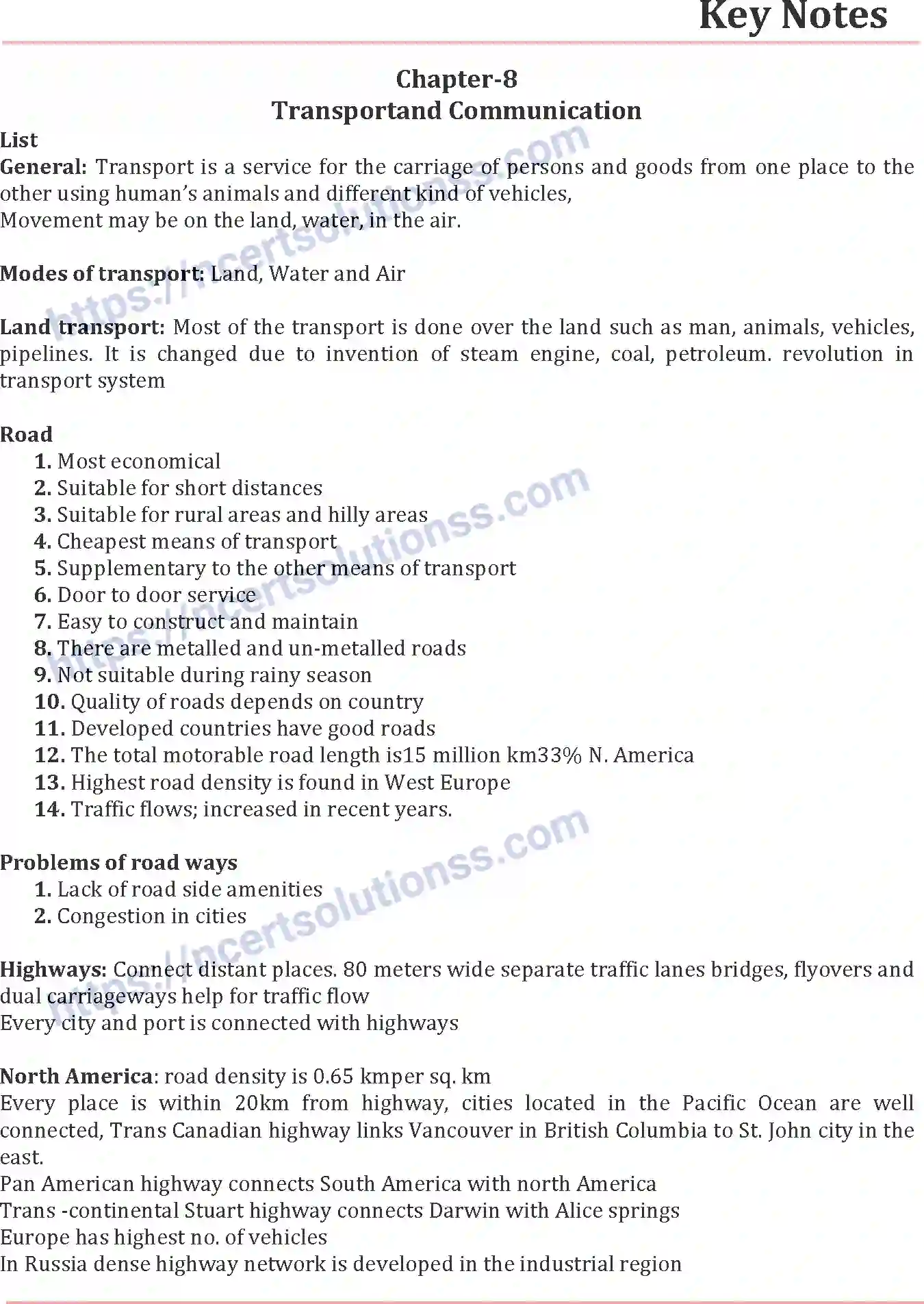 NCERT-Notes-Class-12-Geography-Transport-and-Communication-174-page-1