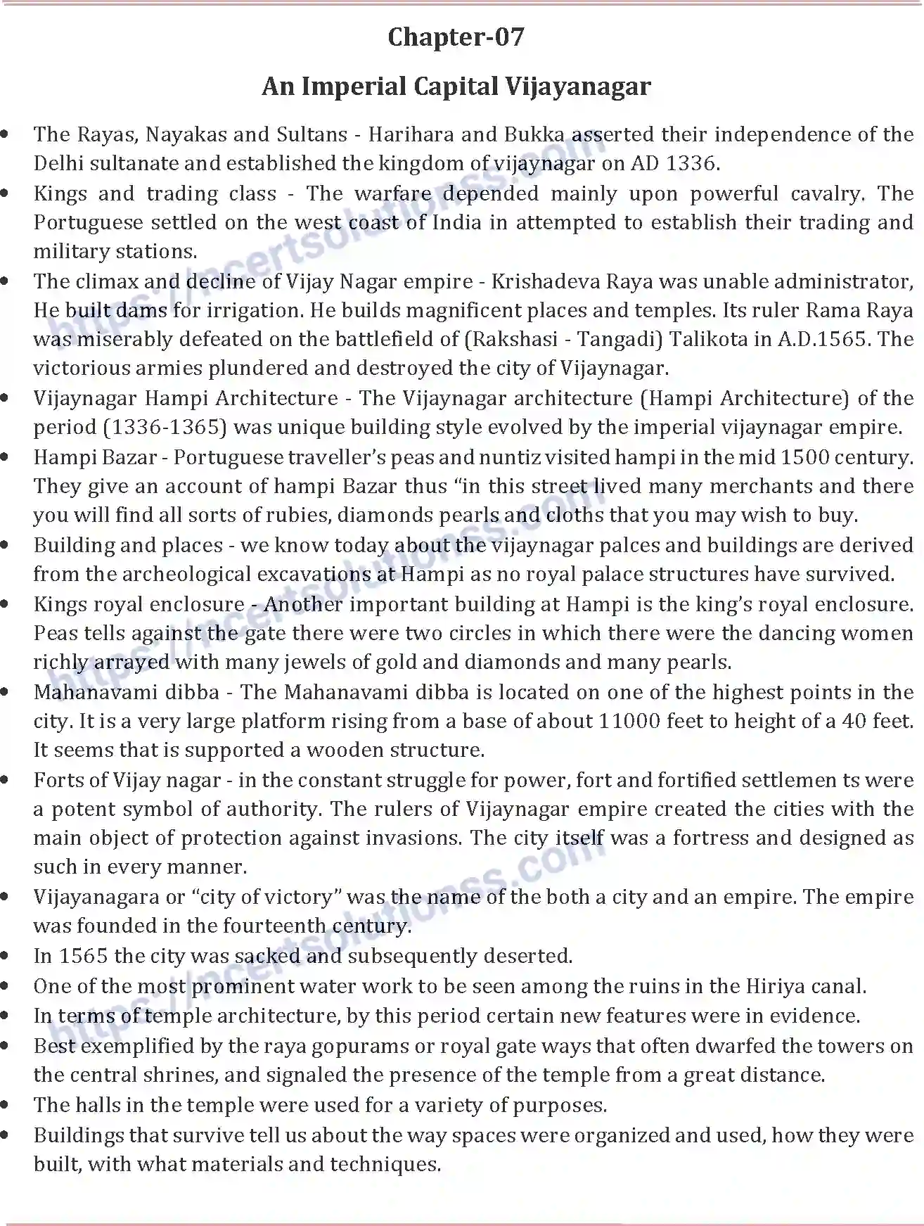 NCERT-Notes-Class-12-History-An-Imperial-Capital-Vijayanagar-119-page-1