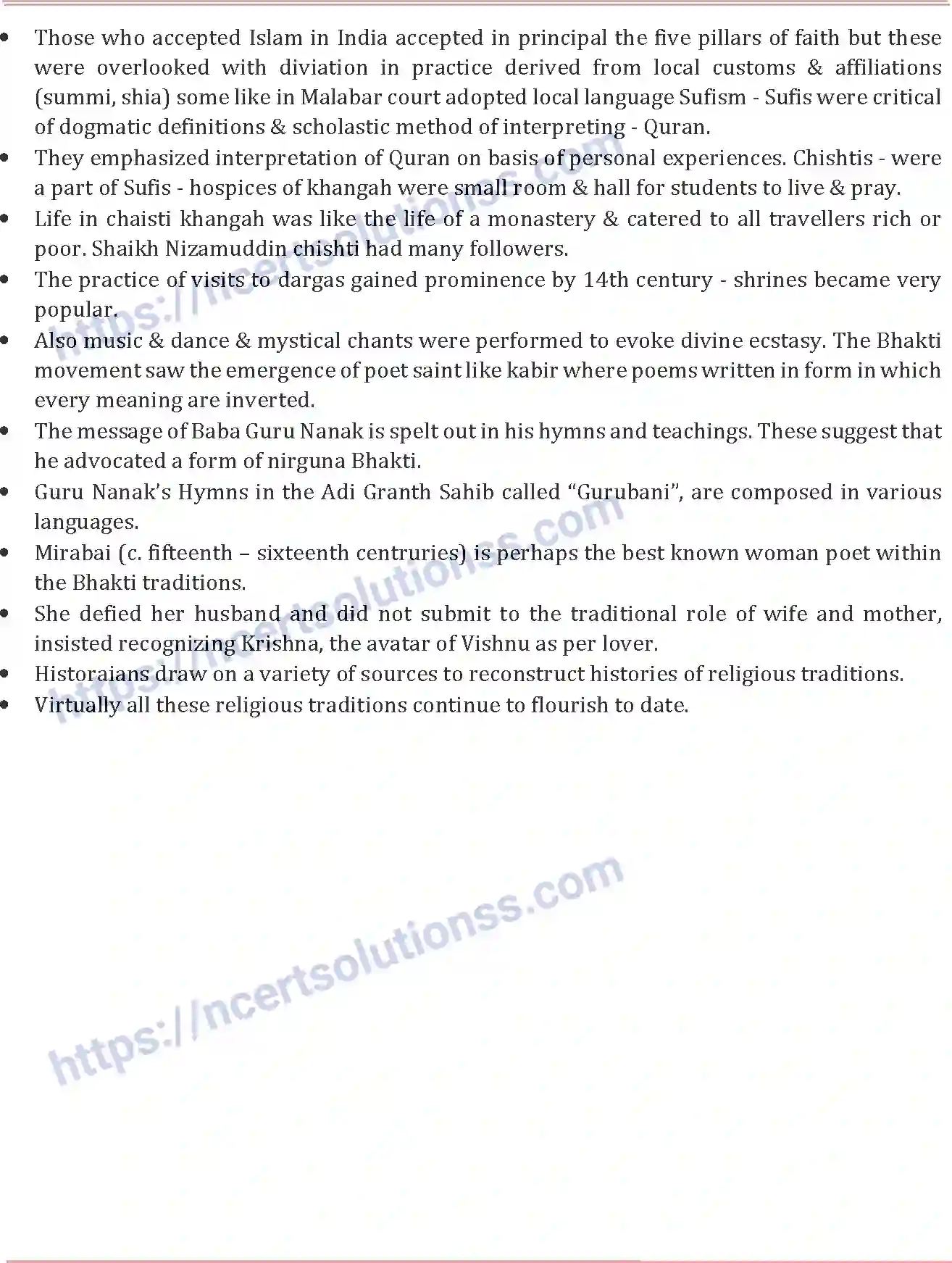 NCERT-Notes-Class-12-History-Bhakti-Sufi-Traditions-118-page-2