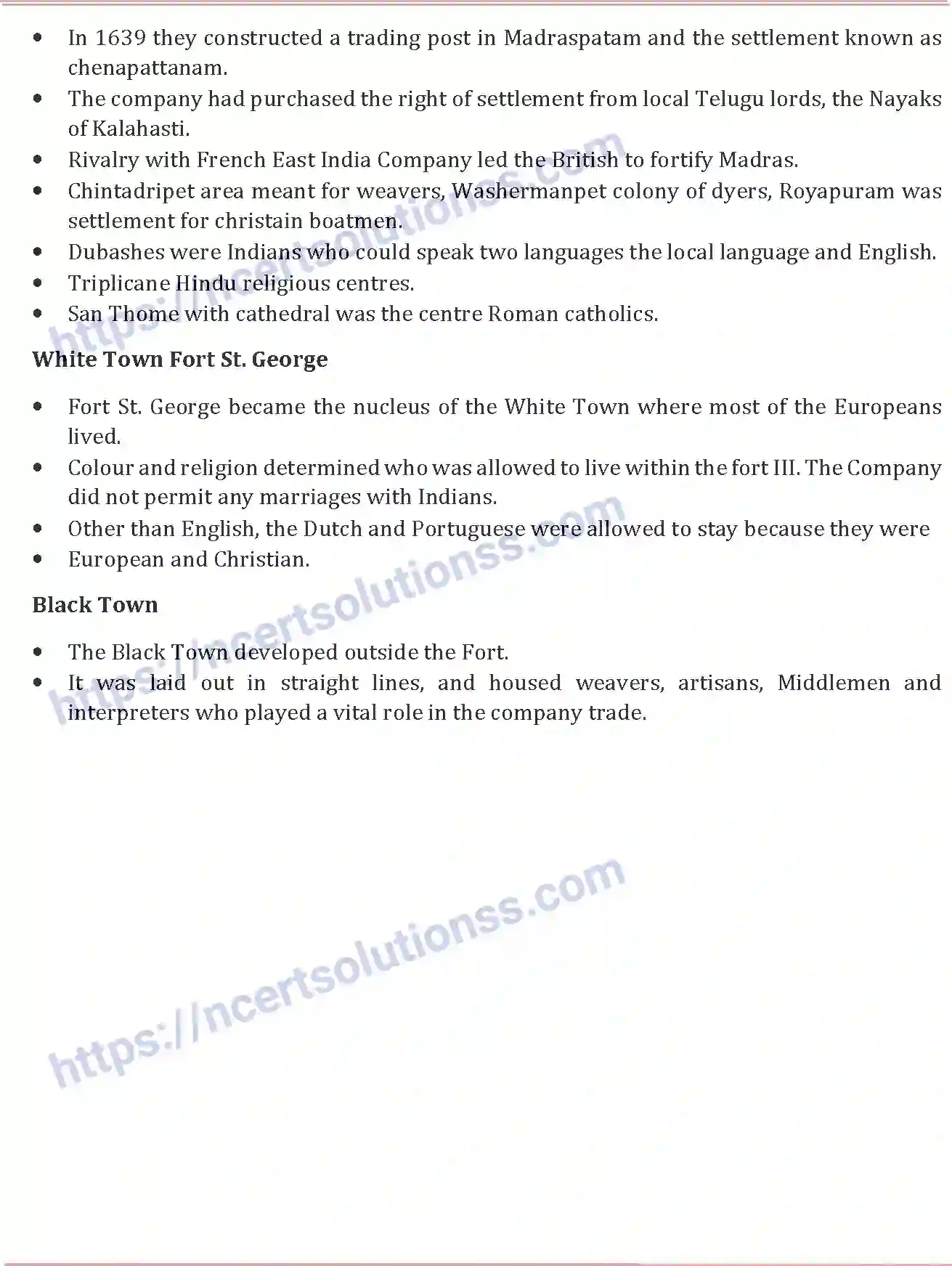 NCERT-Notes-Class-12-History-Colonial-Cities-124-page-5