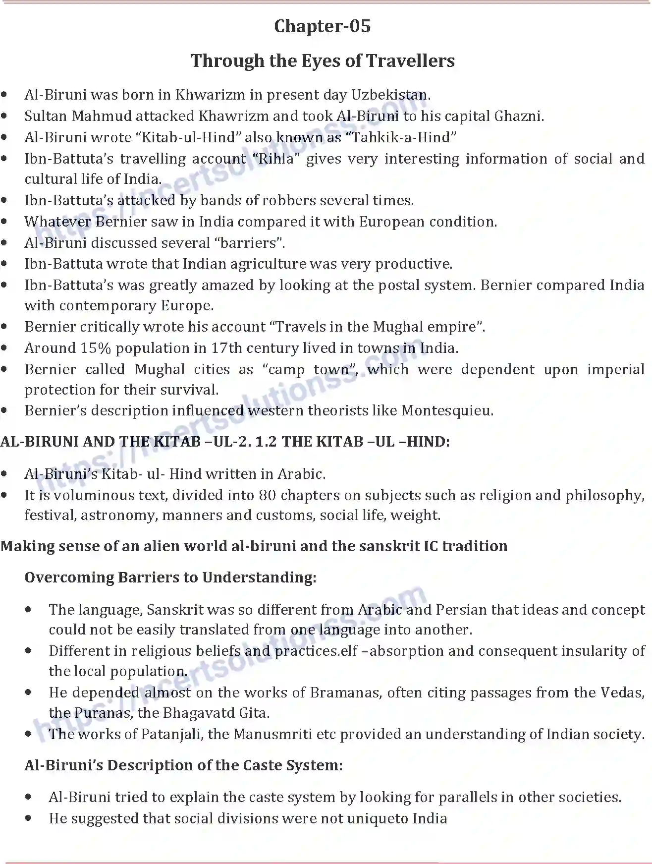 NCERT-Notes-Class-12-History-Through-the-Eyes-of-Travellers-117-page-1