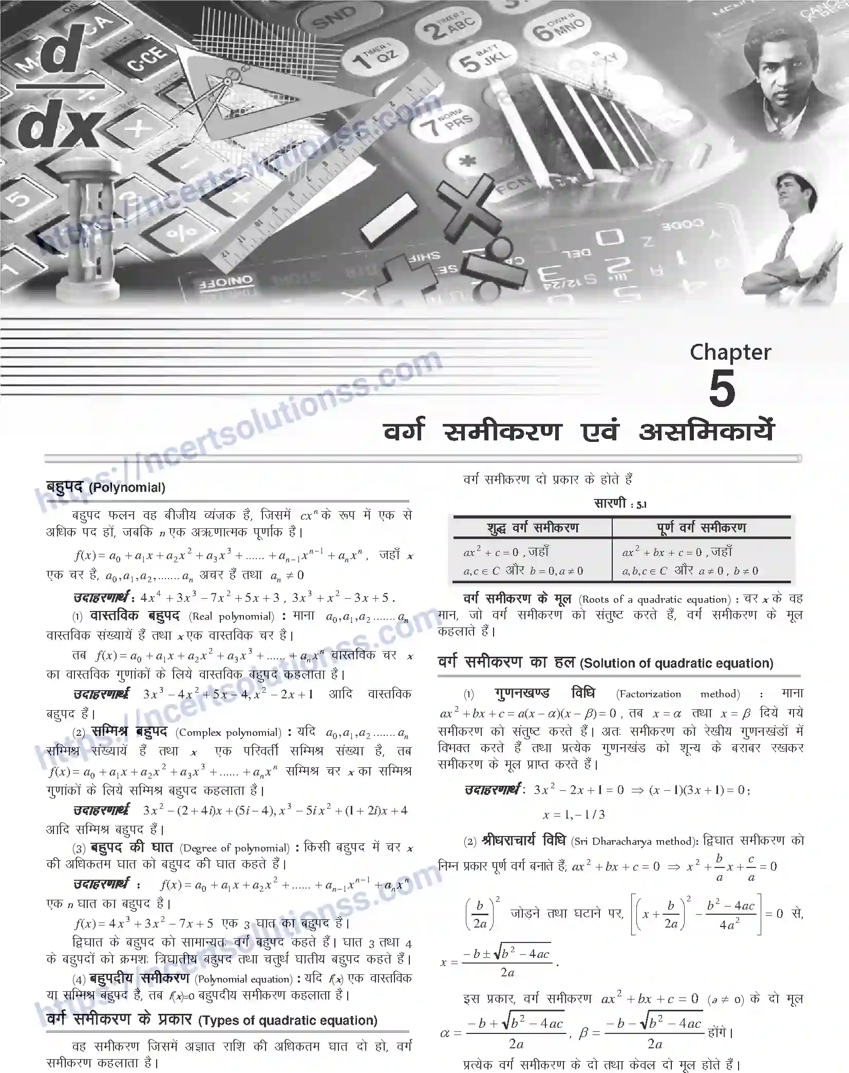 NCERT-Notes-Class-12-Mathematics-वर्ग-समीकरण-एवं-असमिकाये-1107-page-1