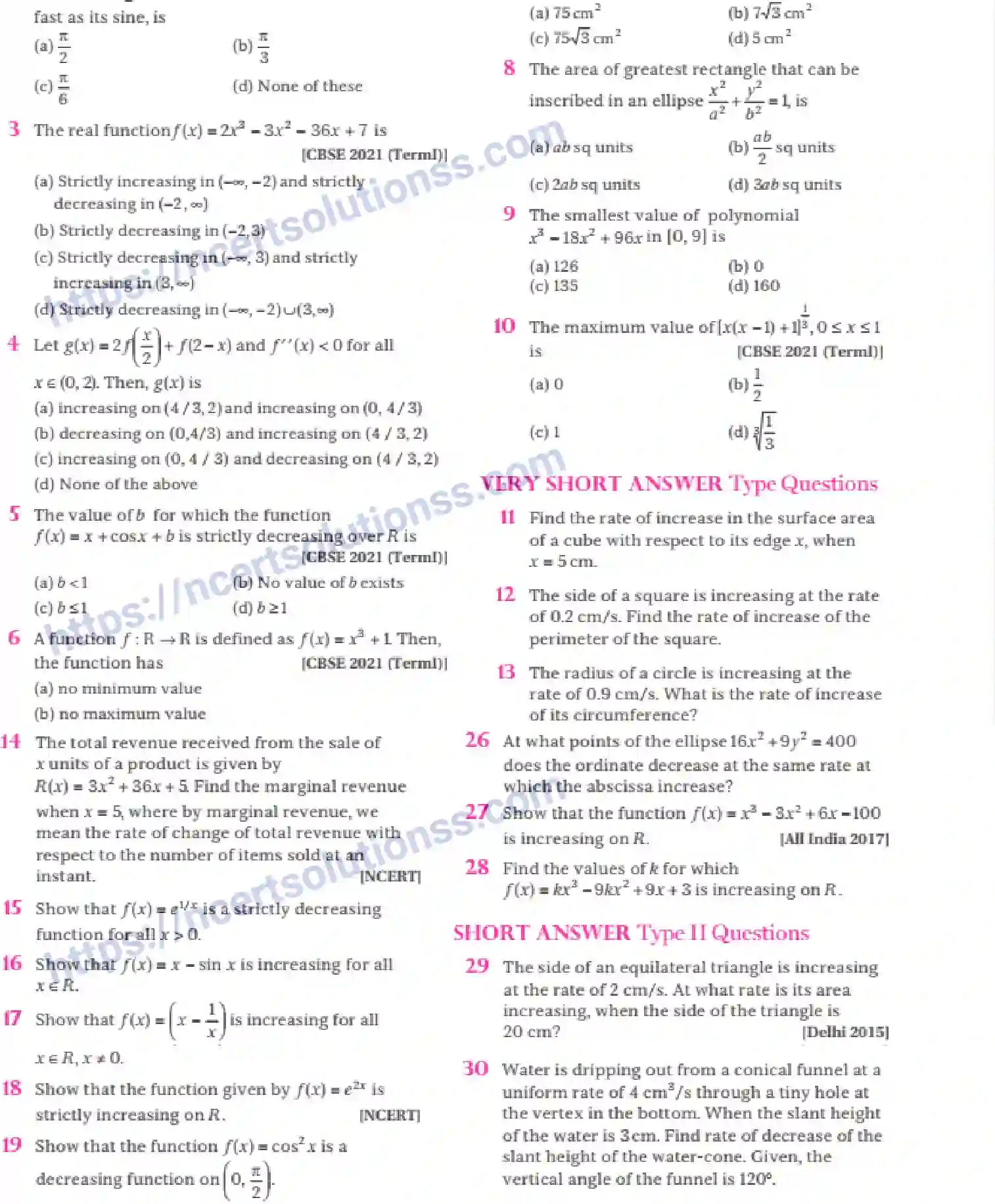 NCERT-Notes-Class-12-Maths-Application-of-Derivatives-6-page-44
