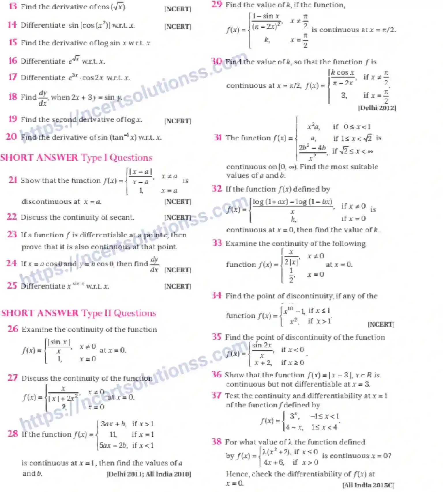 NCERT-Notes-Class-12-Maths-Continuity-and--Differentiability-5-page-71