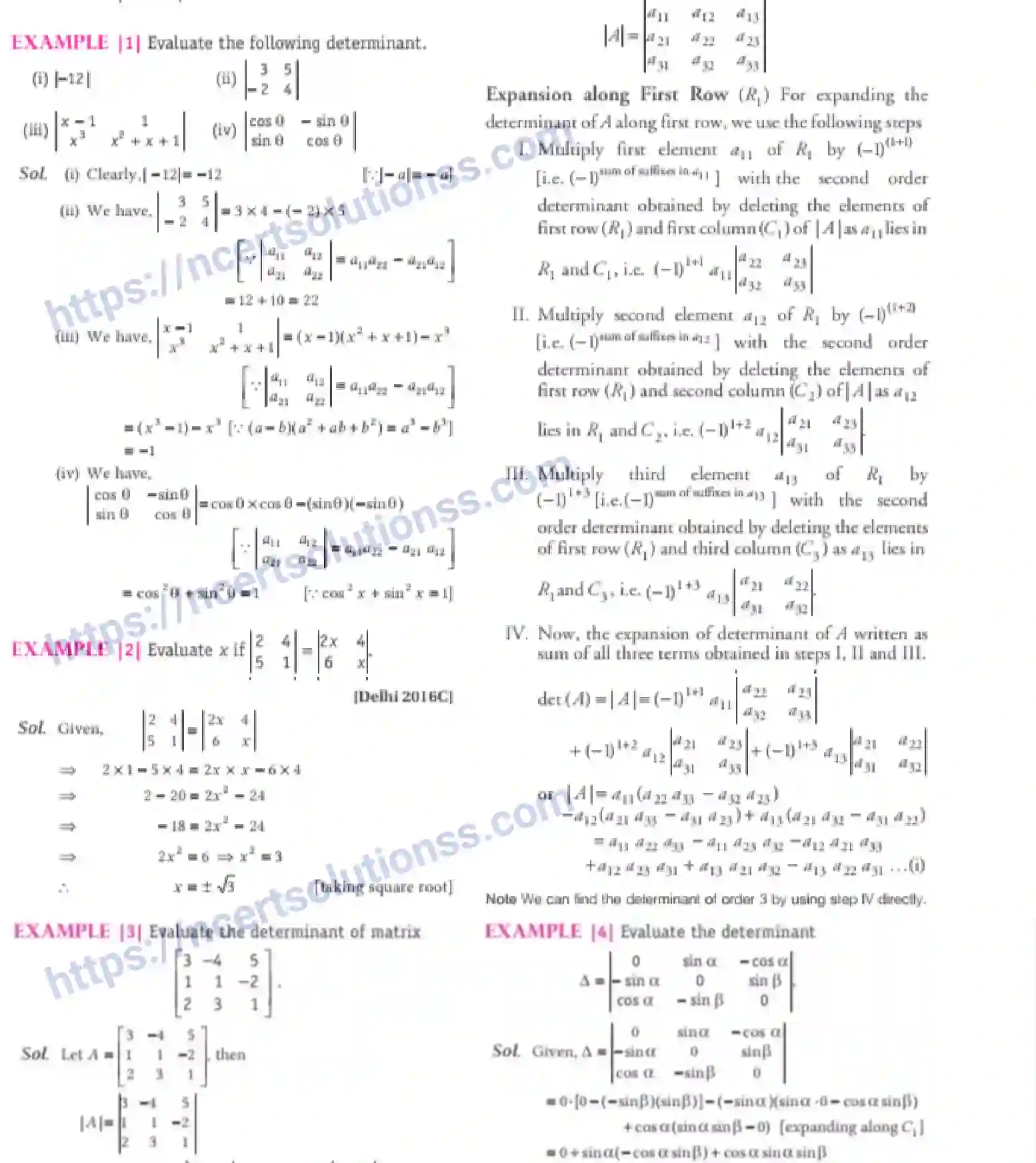 NCERT-Notes-Class-12-Maths-Determinants-4-page-2