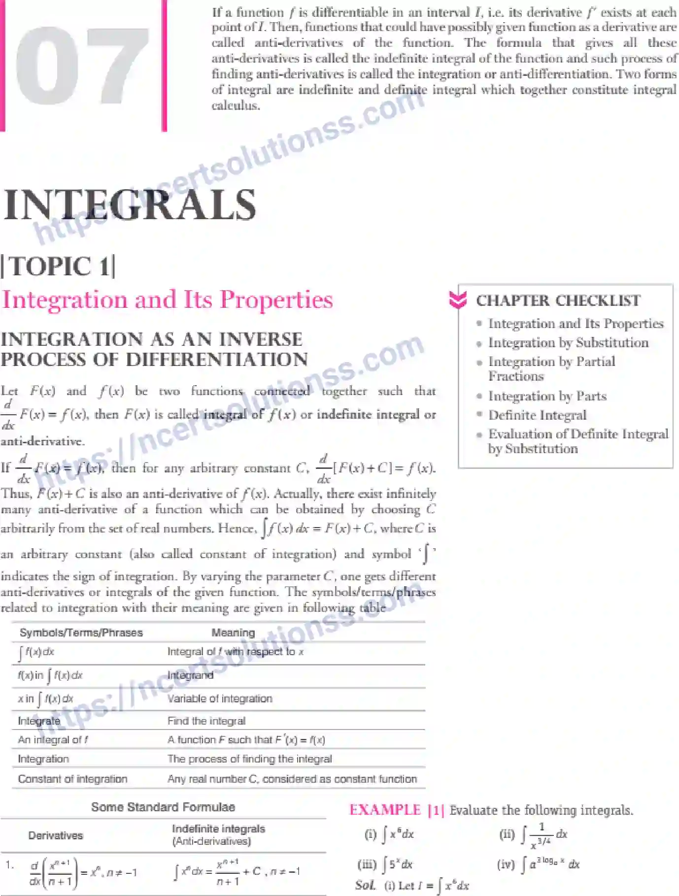 NCERT-Notes-Class-12-Maths-Integrals-7-page-1