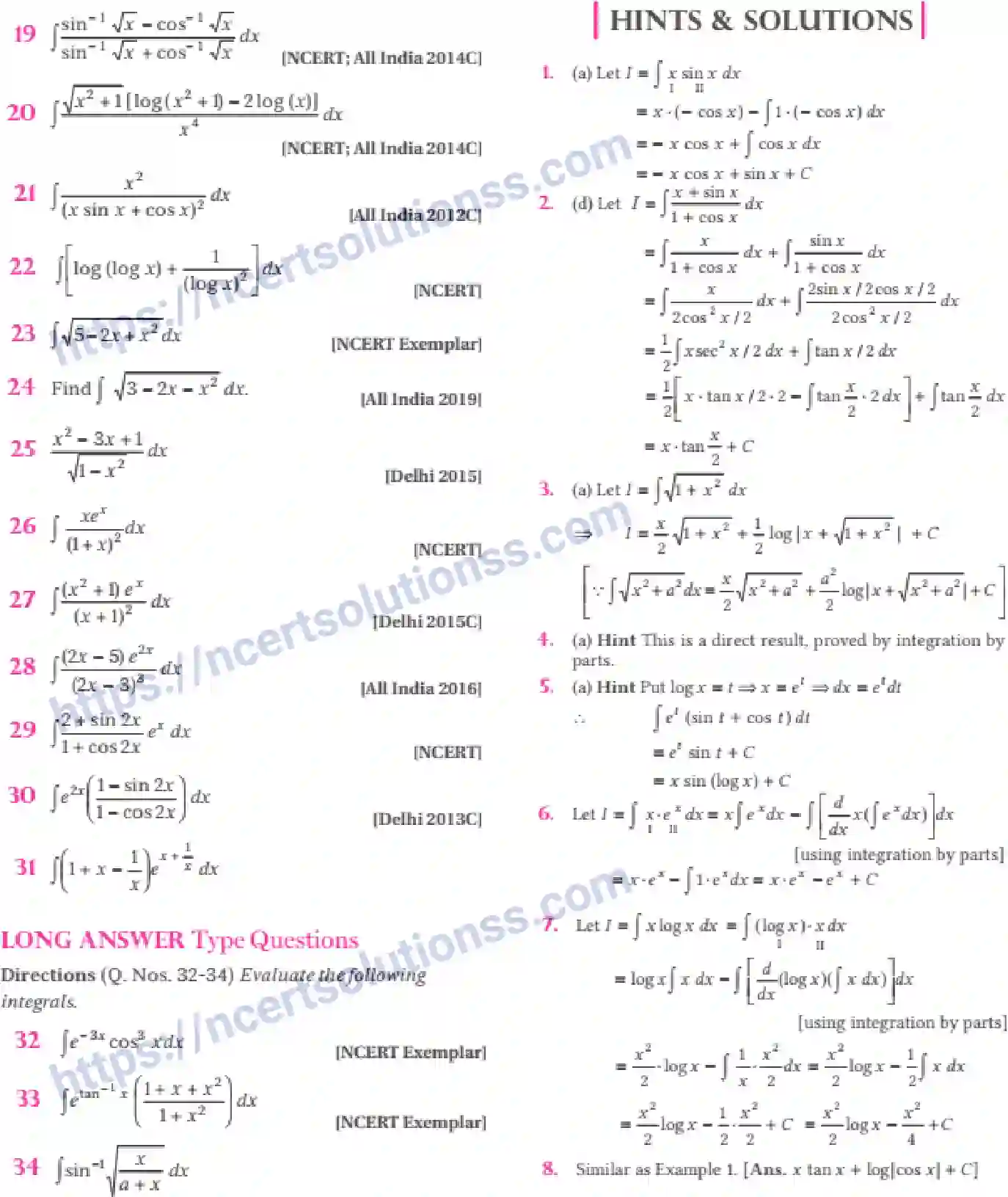 NCERT-Notes-Class-12-Maths-Integrals-7-page-42