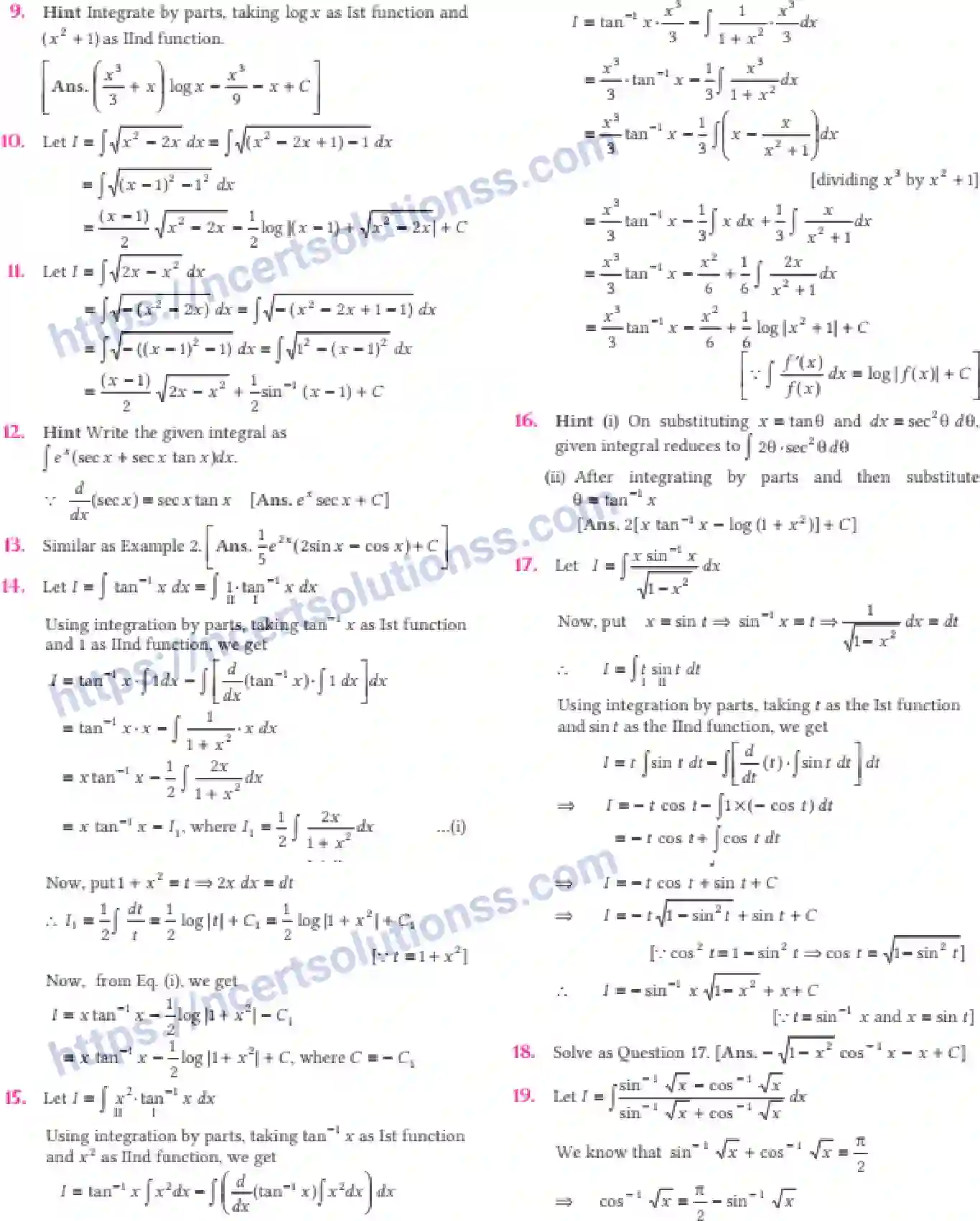 NCERT-Notes-Class-12-Maths-Integrals-7-page-43