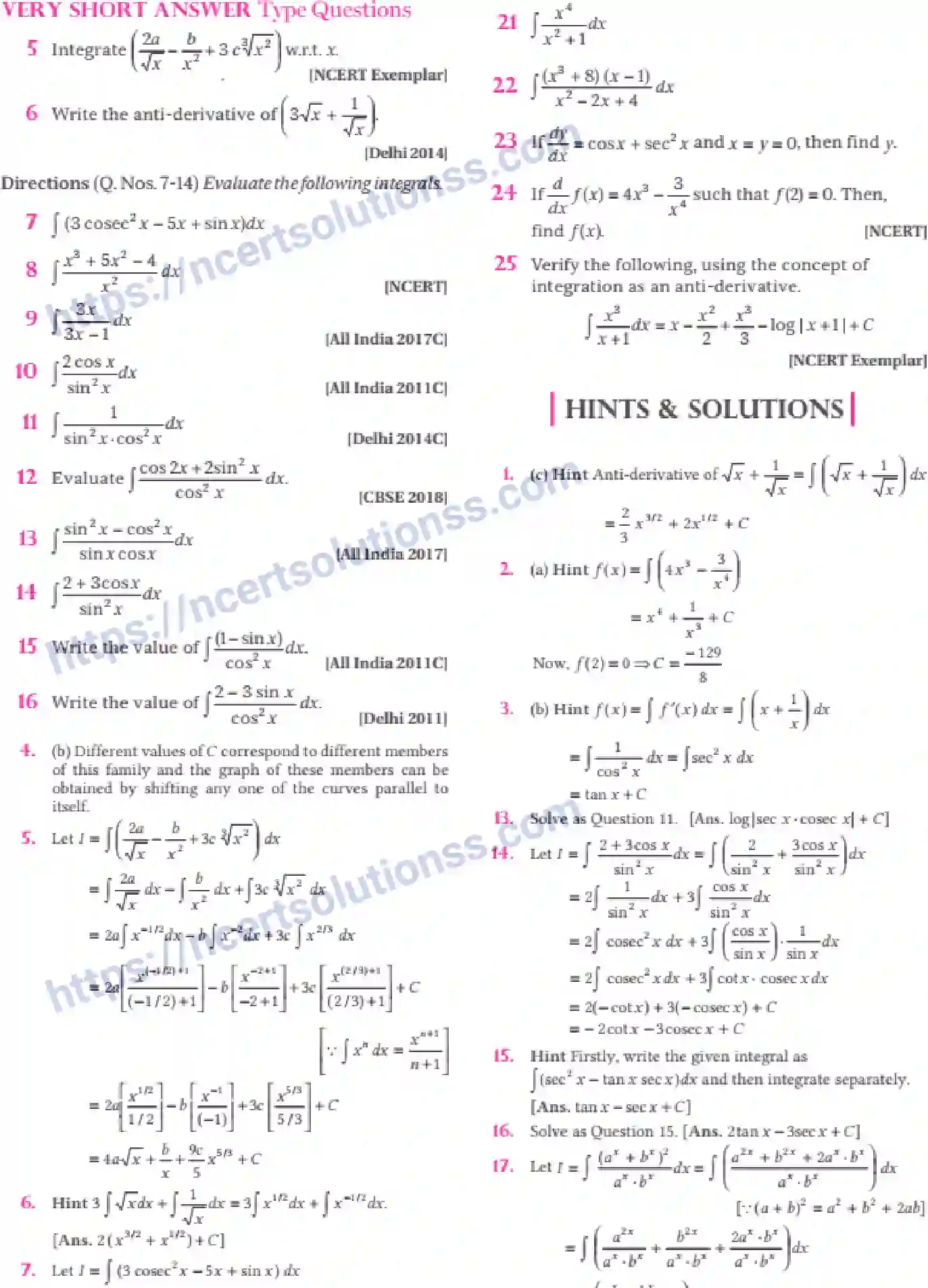 NCERT-Notes-Class-12-Maths-Integrals-7-page-5
