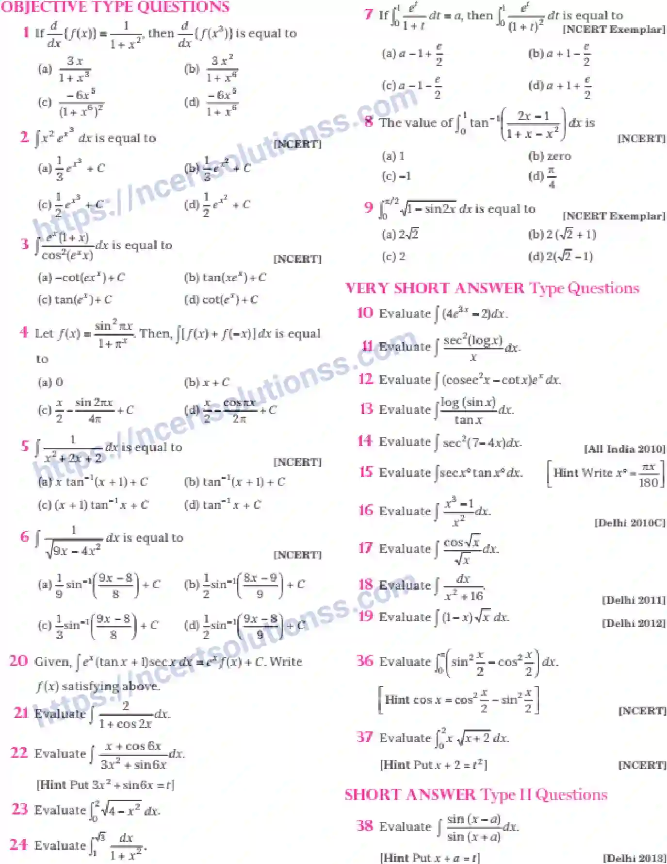 NCERT-Notes-Class-12-Maths-Integrals-7-page-66