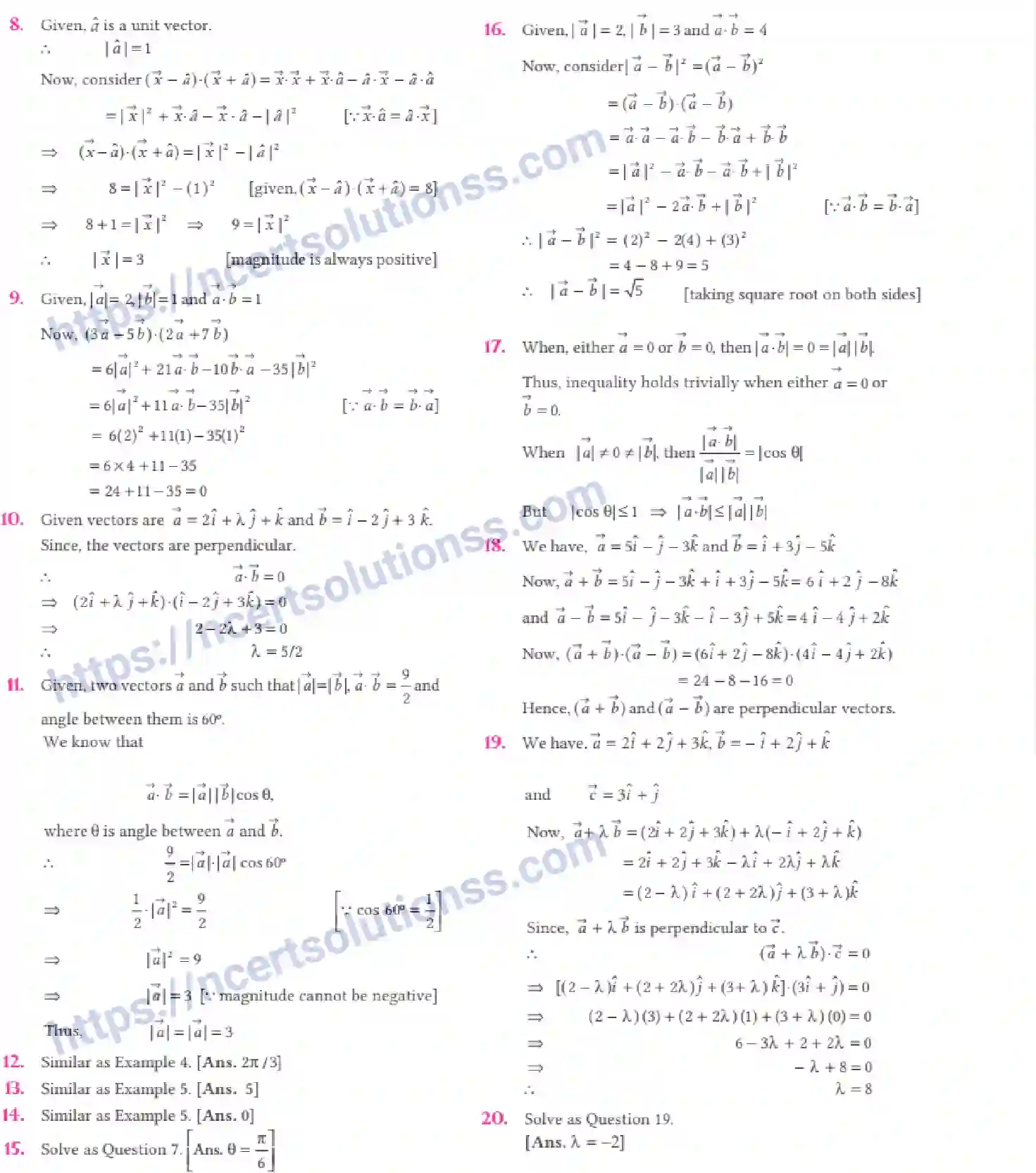 NCERT-Notes-Class-12-Maths-Vector-Algebra-10-page-20
