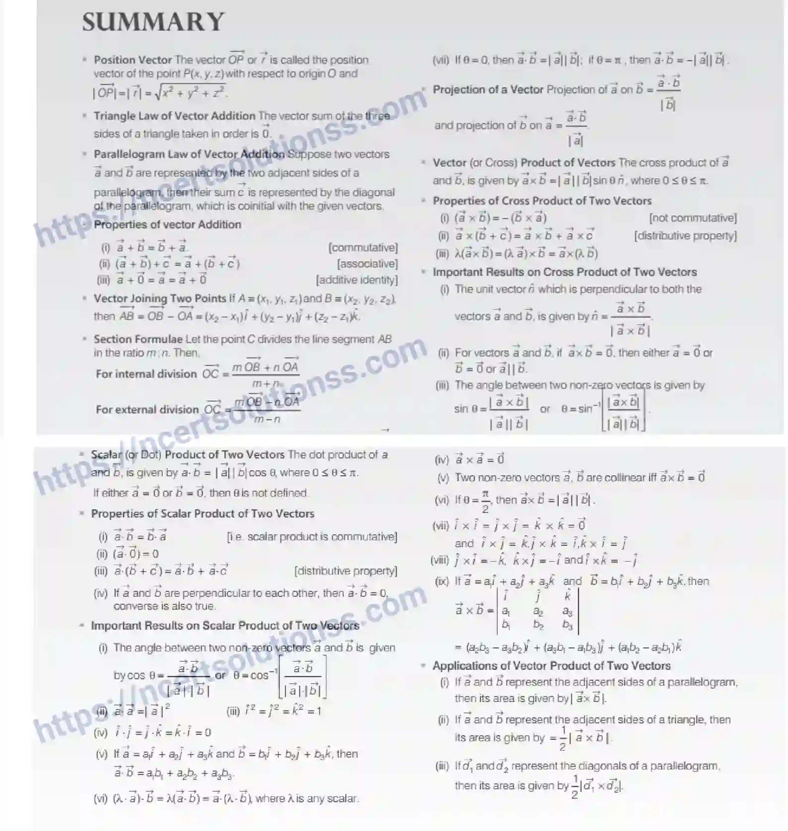NCERT-Notes-Class-12-Maths-Vector-Algebra-10-page-31