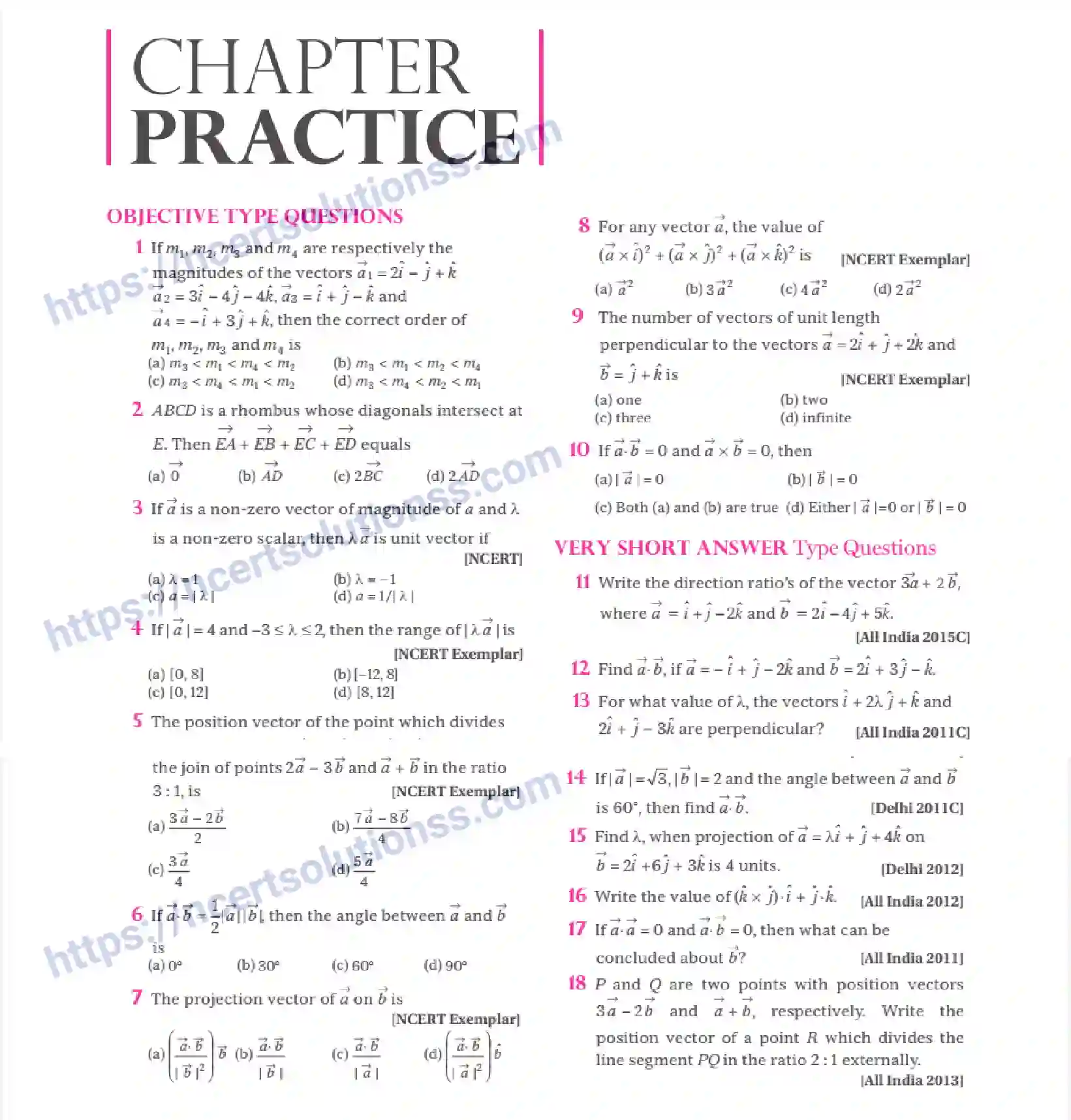 NCERT-Notes-Class-12-Maths-Vector-Algebra-10-page-32