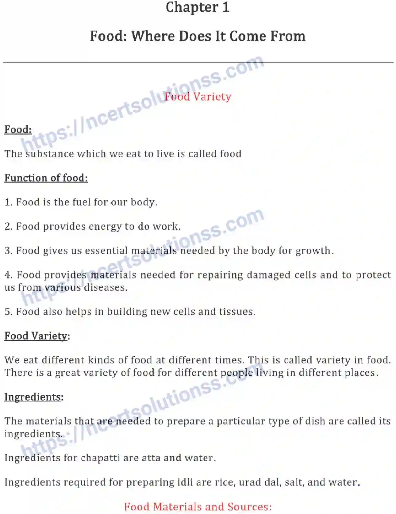 NCERT-Notes-Class-6-Science-Ch-01-Food-Where-Does-it-Come-From-746-page-1