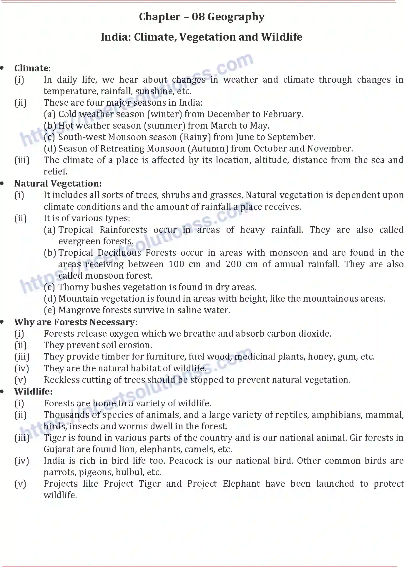 NCERT-Notes-Class-6-Social-Science-India-Climate-Vegetation-and-Wildlife-769-page-1