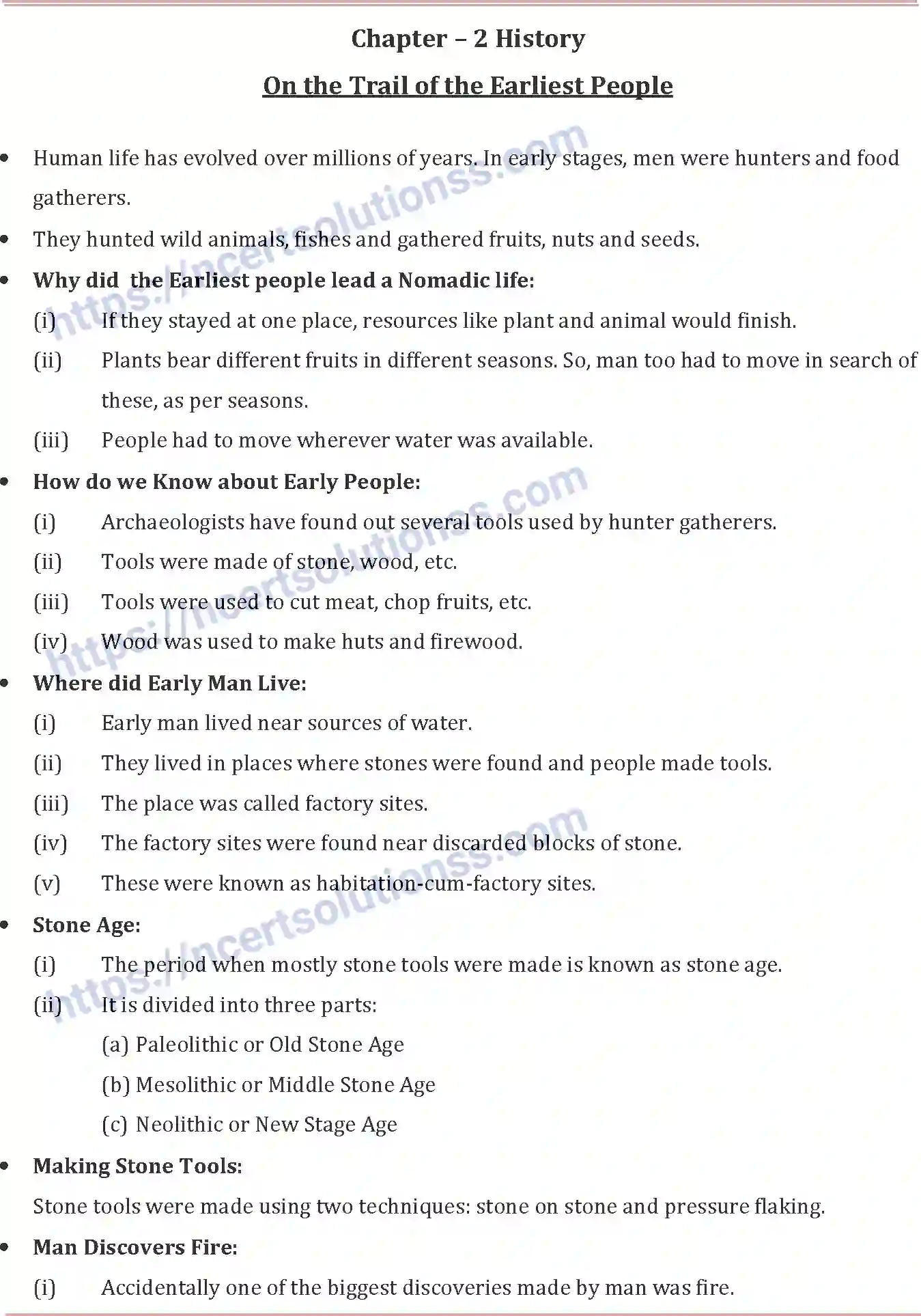 NCERT-Notes-Class-6-Social-Science-On-the-Trail-of-the-Earliest-People-771-page-1