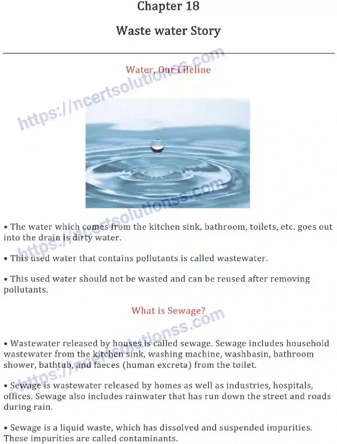 NCERT-Notes-Class-7-Science-Ch-18-Wastewater-Story-701-page-1