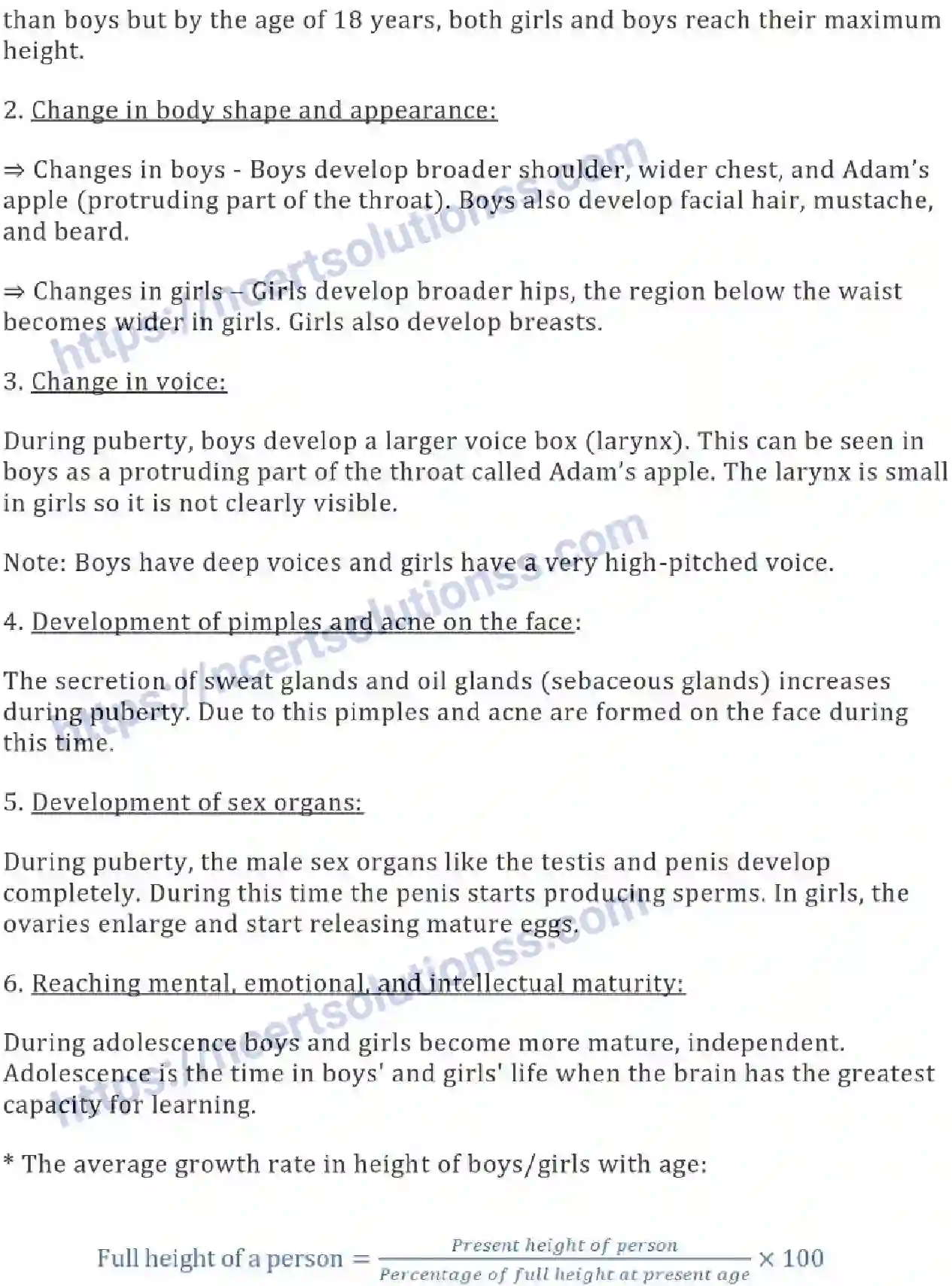 NCERT-Notes-Class-8-Science-Ch-10-Reaching-the-Age-of-Adolescence-632-page-2