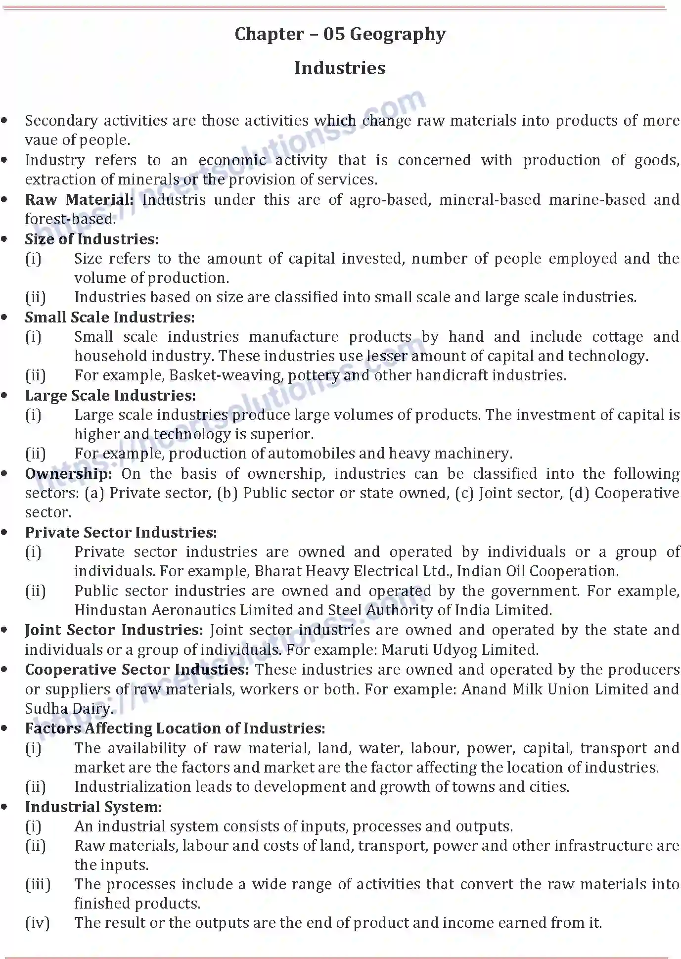 NCERT-Notes-Class-8-Social-Science-Industries-645-page-1