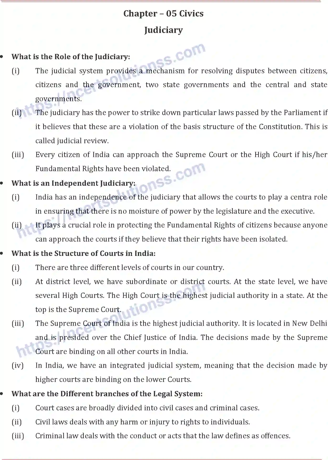NCERT-Notes-Class-8-Social-Science-Judiciary-663-page-1