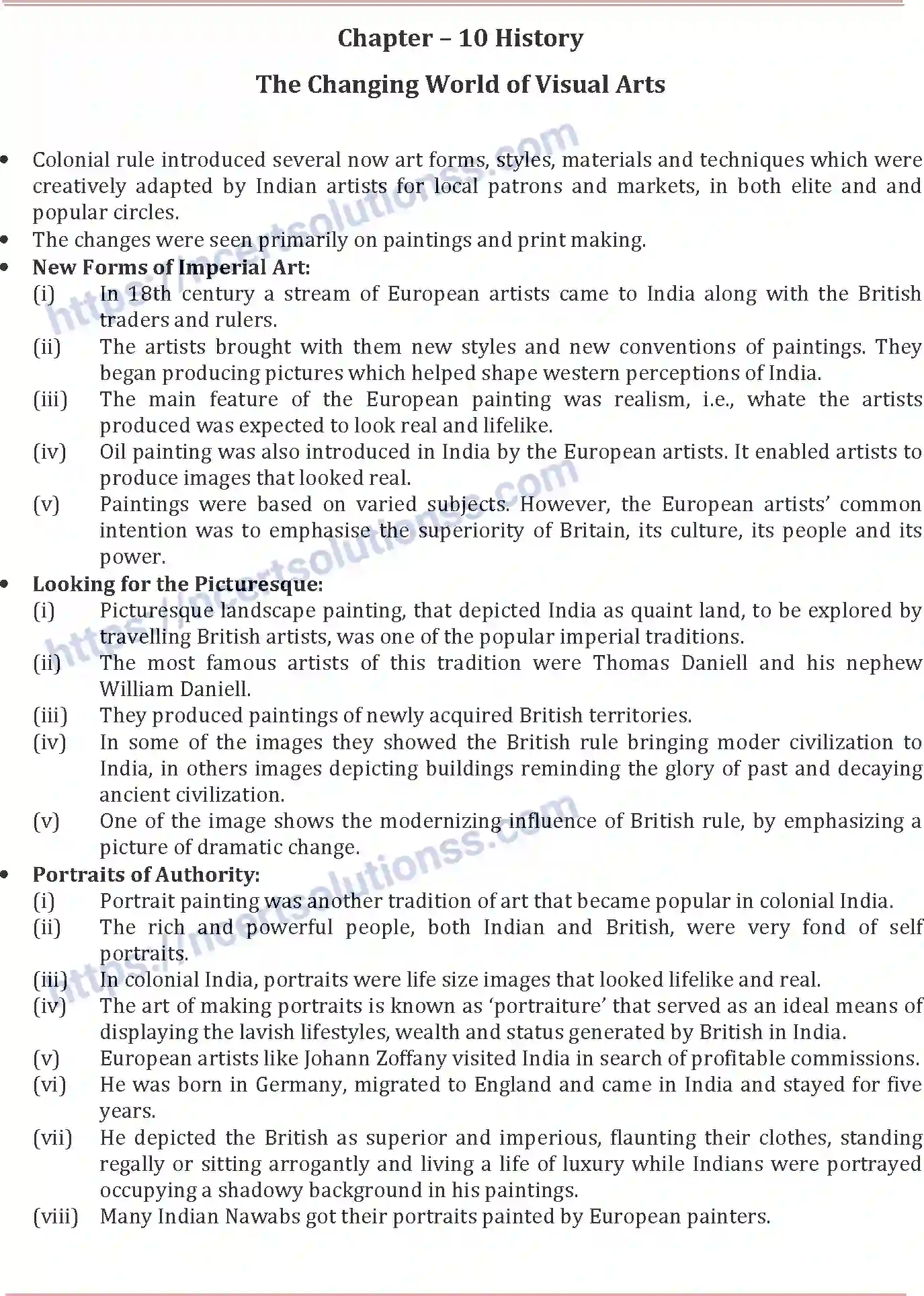NCERT-Notes-Class-8-Social-Science-The-Changing-World-of-Visual-Art-656-page-1