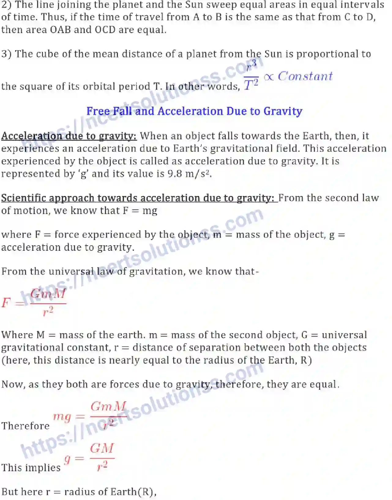 NCERT-Notes-Class-9-Science-Gravitation-578-page-3