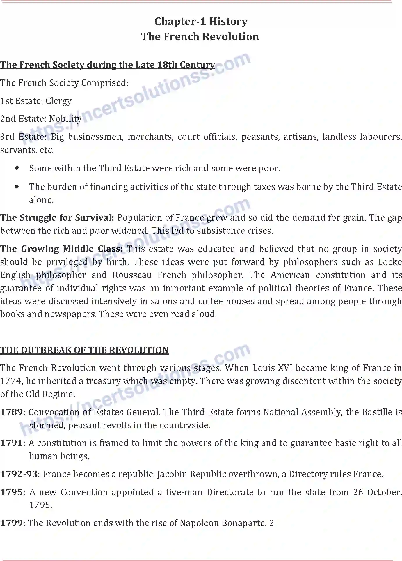 NCERT-Notes-Class-9-Social-Science-The-French-Revolution-584-page-1