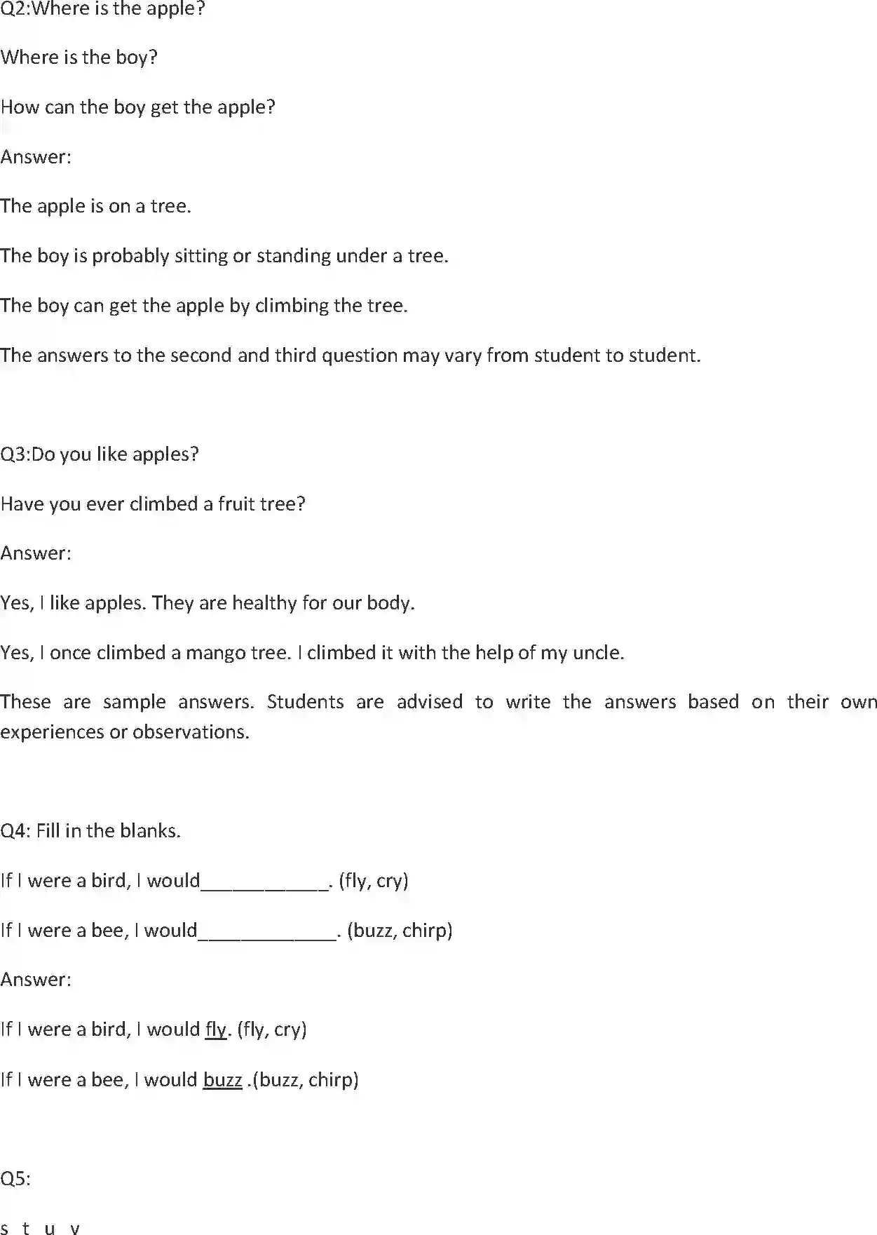 NCERT-Solution-Class-1-English-Chapter-6-If-I-Were-an-Apple-2145-page-2