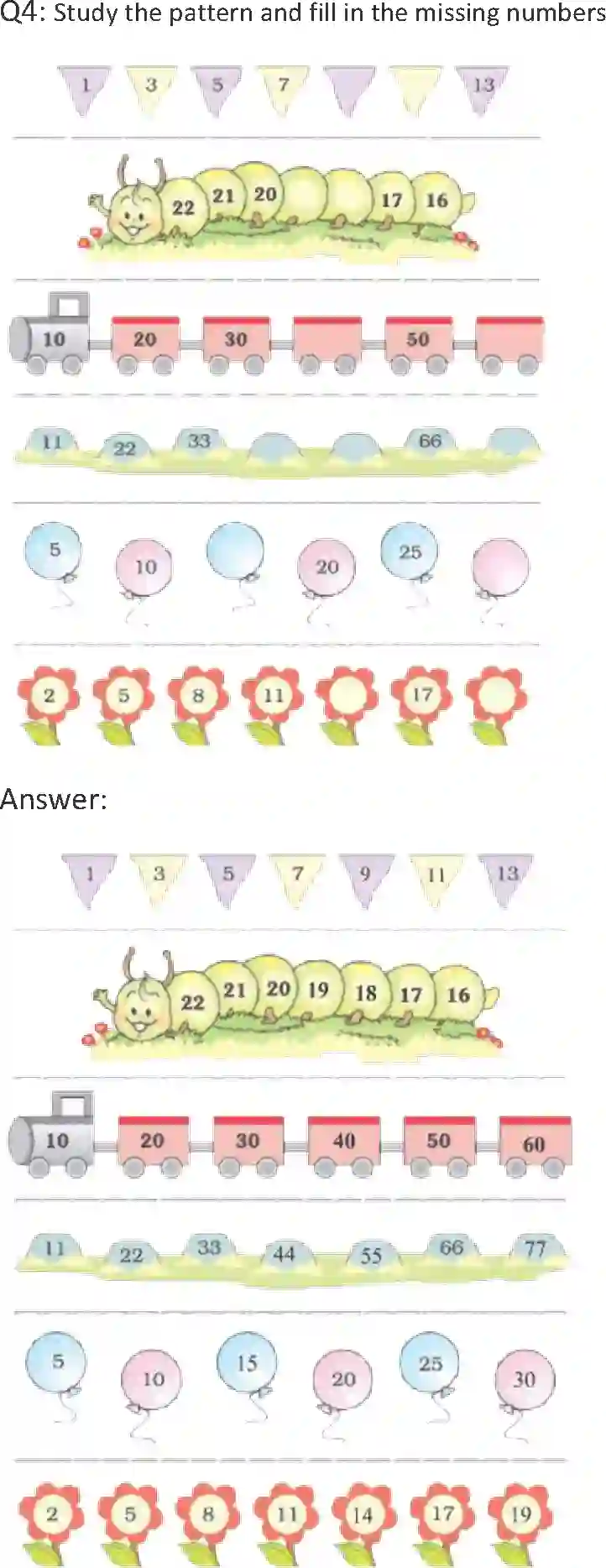 Class 1 Maths Chapter 10 Patterns Solution